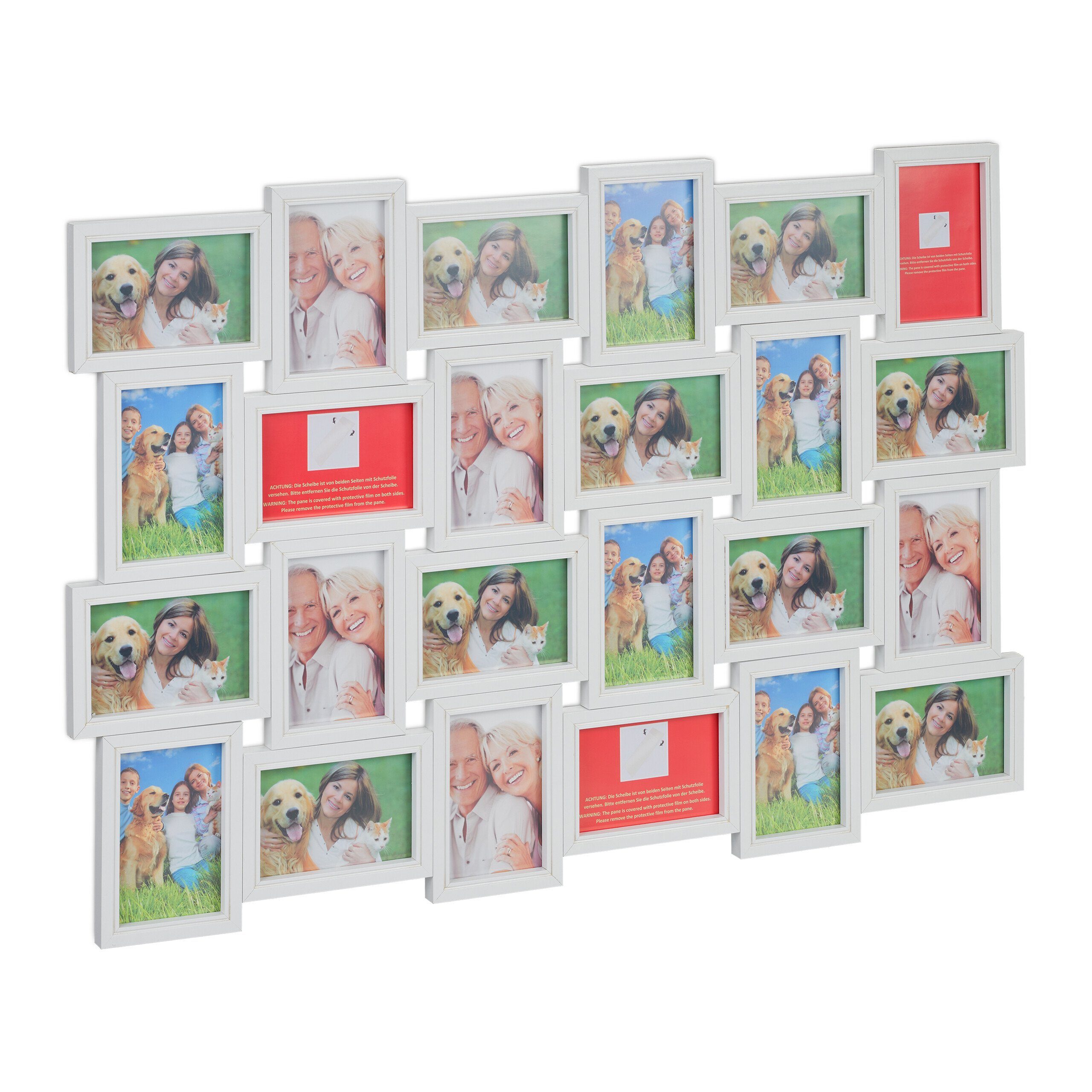 relaxdays Bilderrahmen Collage für 24 Bild, günstig online kaufen