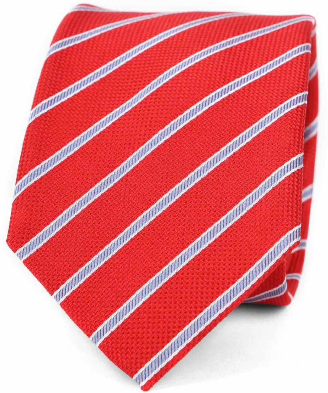 Suitable Krawatte Rot Seide Streifen K91-5 - günstig online kaufen