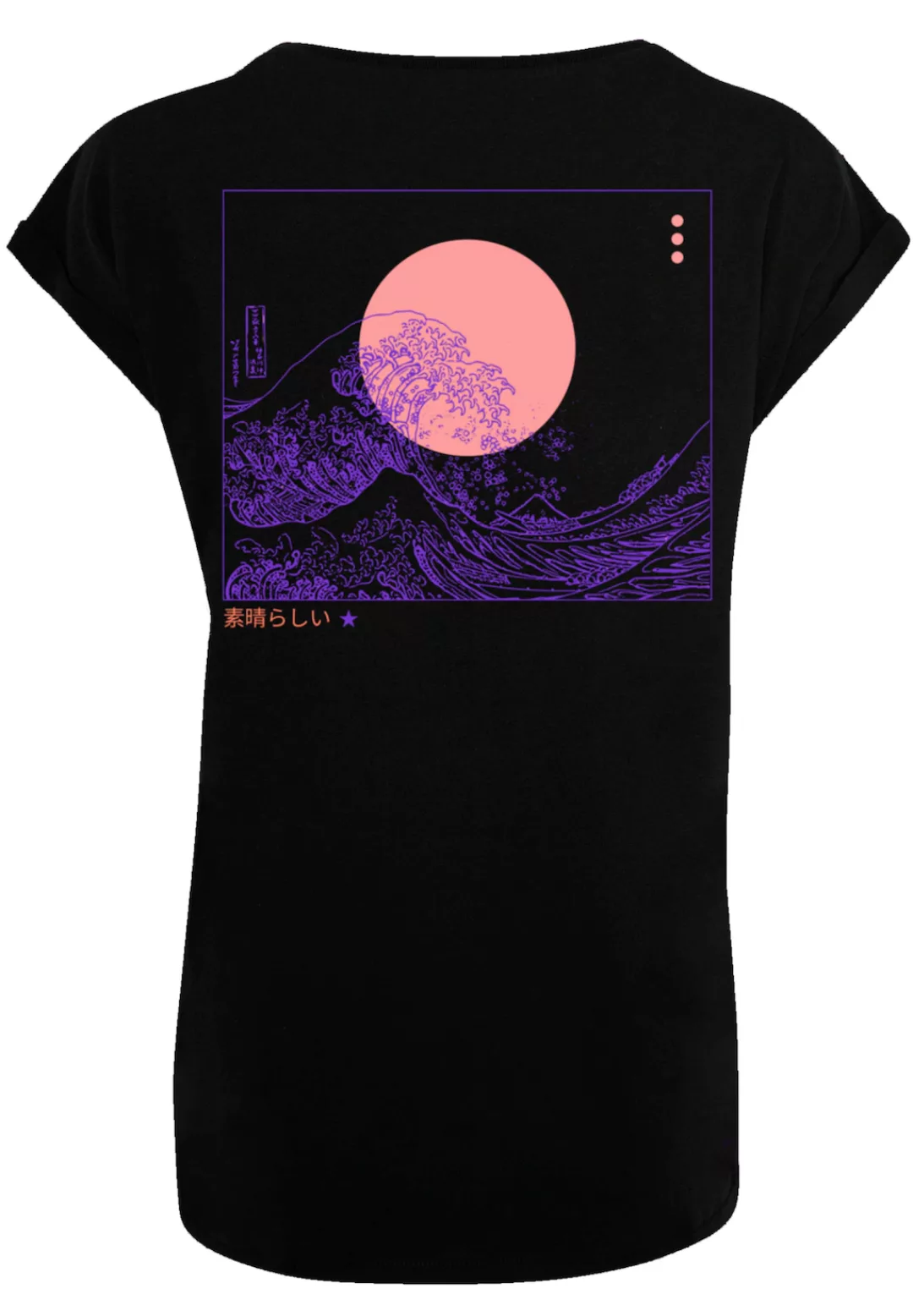 F4NT4STIC T-Shirt "PLUS SIZE Kanagawa Welle", Print günstig online kaufen