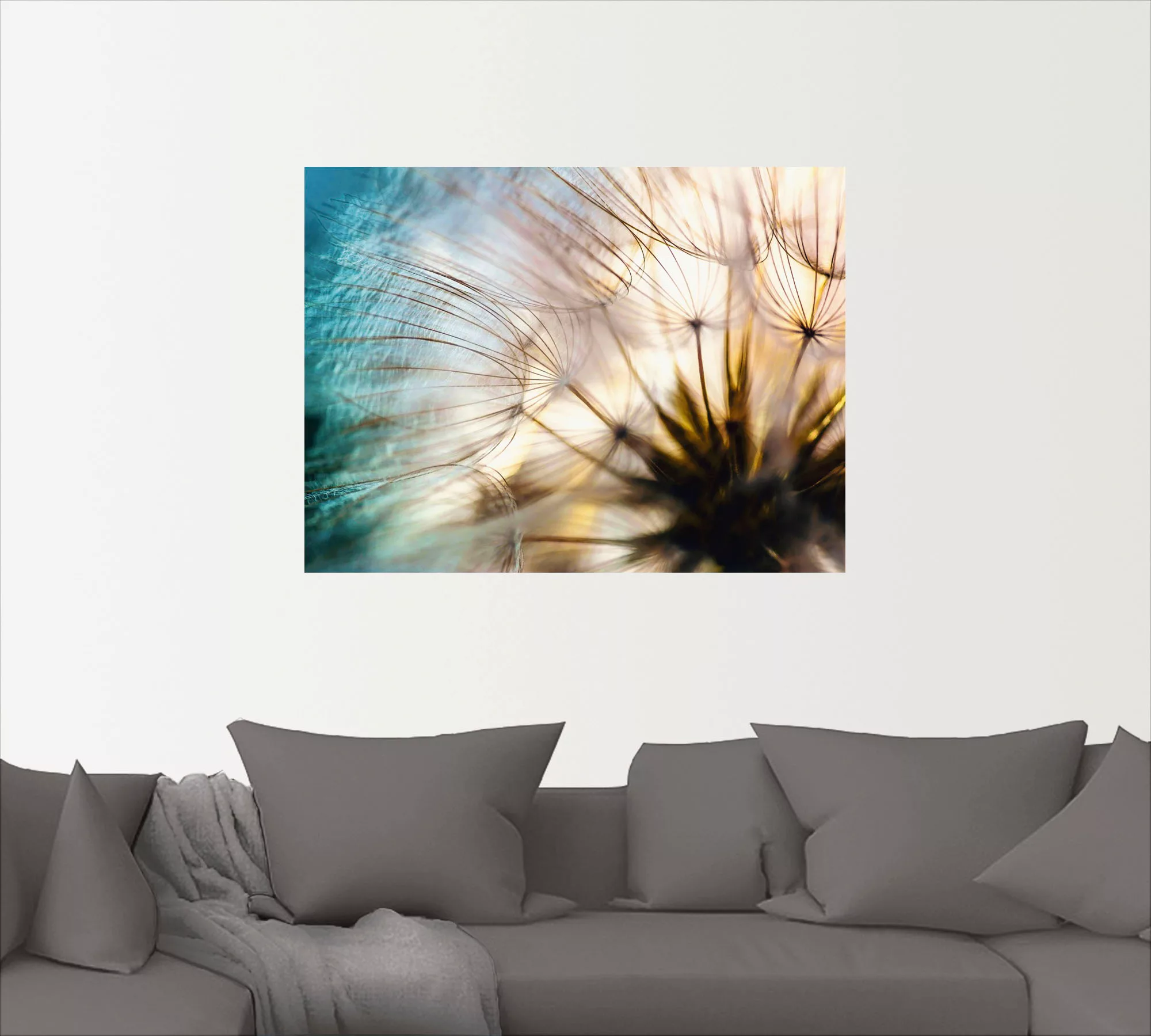 Artland Wandbild »Pusteblume Makro abstrakt«, Blumen, (1 St.), als Alubild, günstig online kaufen