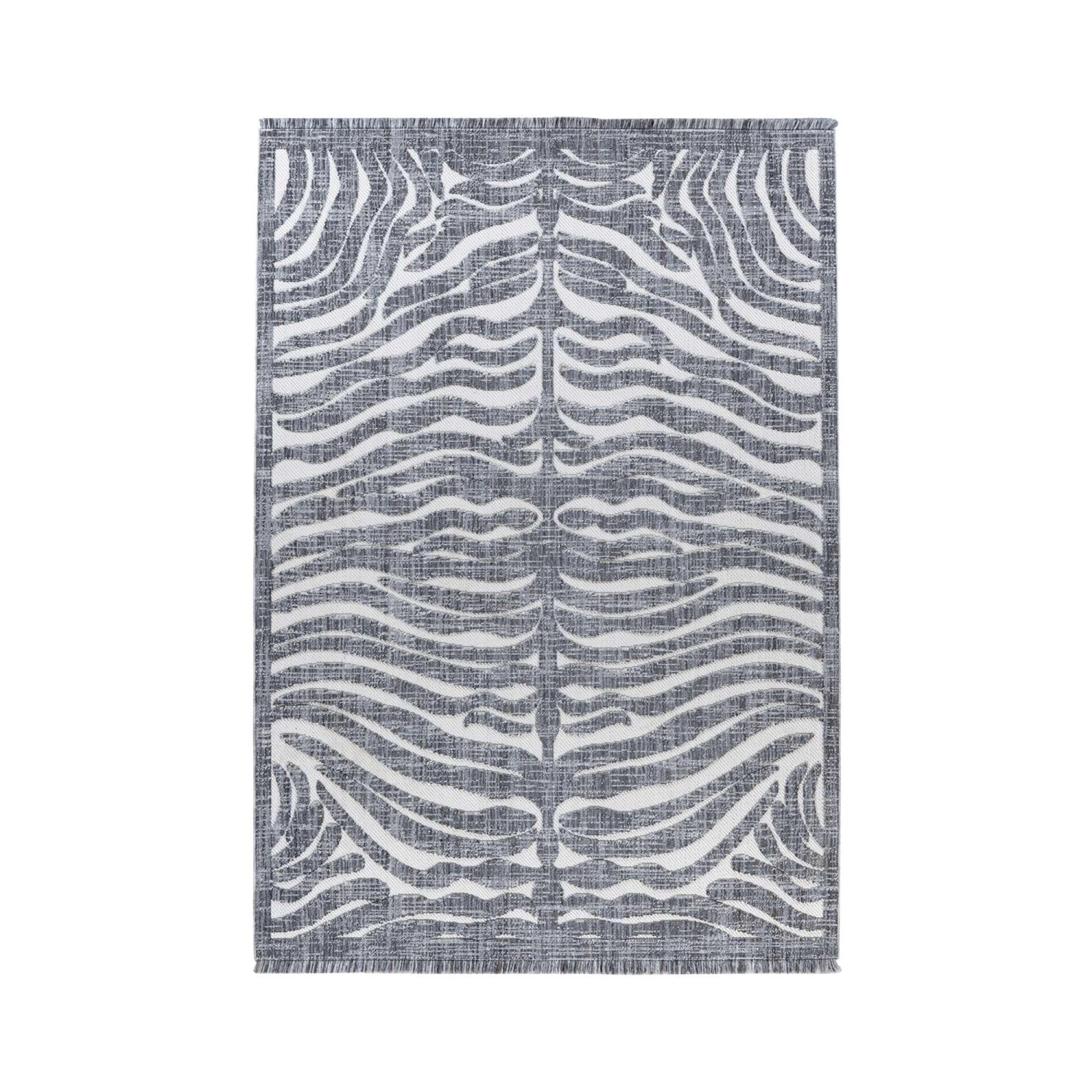 MeGusta Kurzflor Teppich Modern Grau 120x170 cm Carmen günstig online kaufen