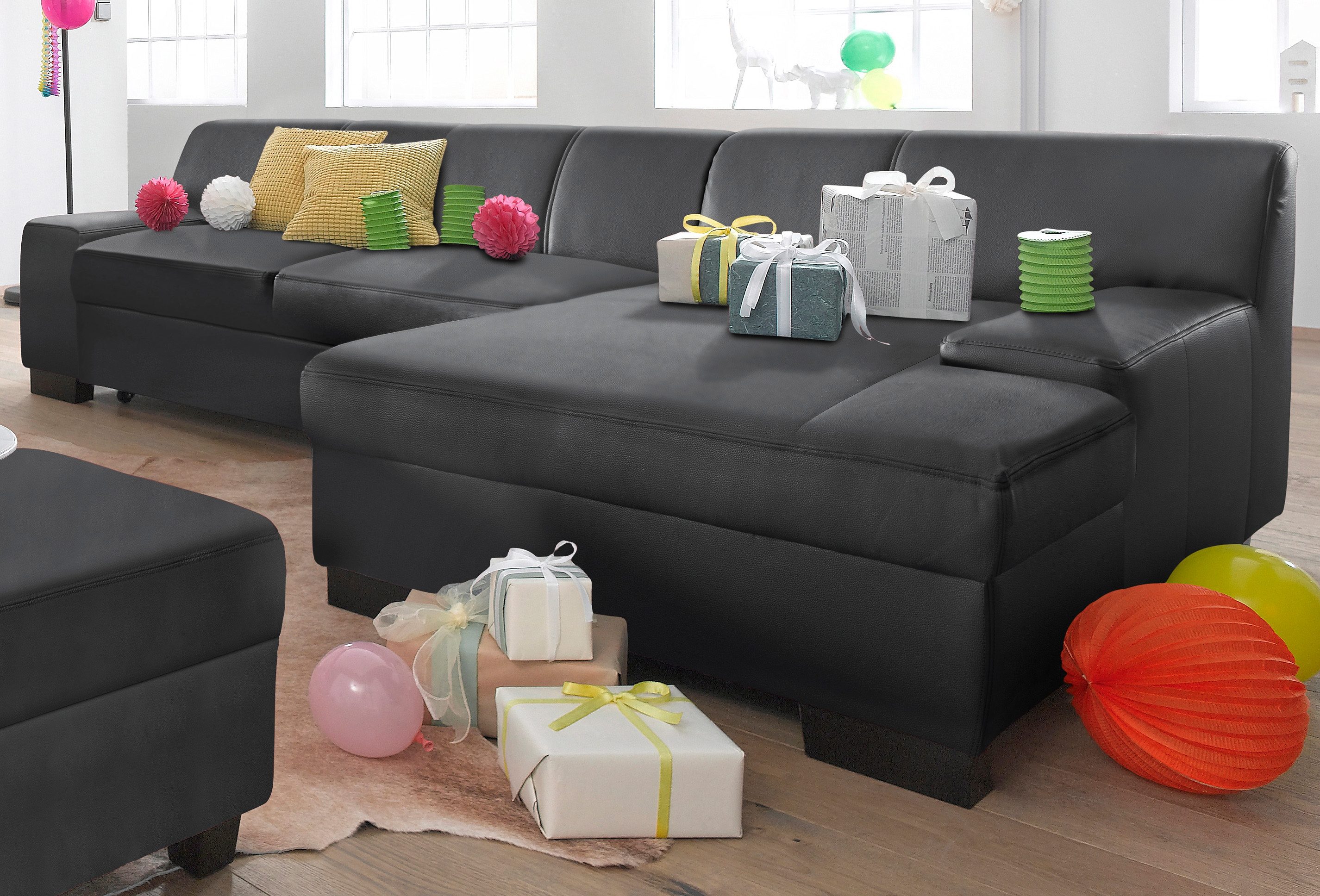 DOMO collection Ecksofa "Norma Top L-Form", wahlweise mit Bettfunktion günstig online kaufen