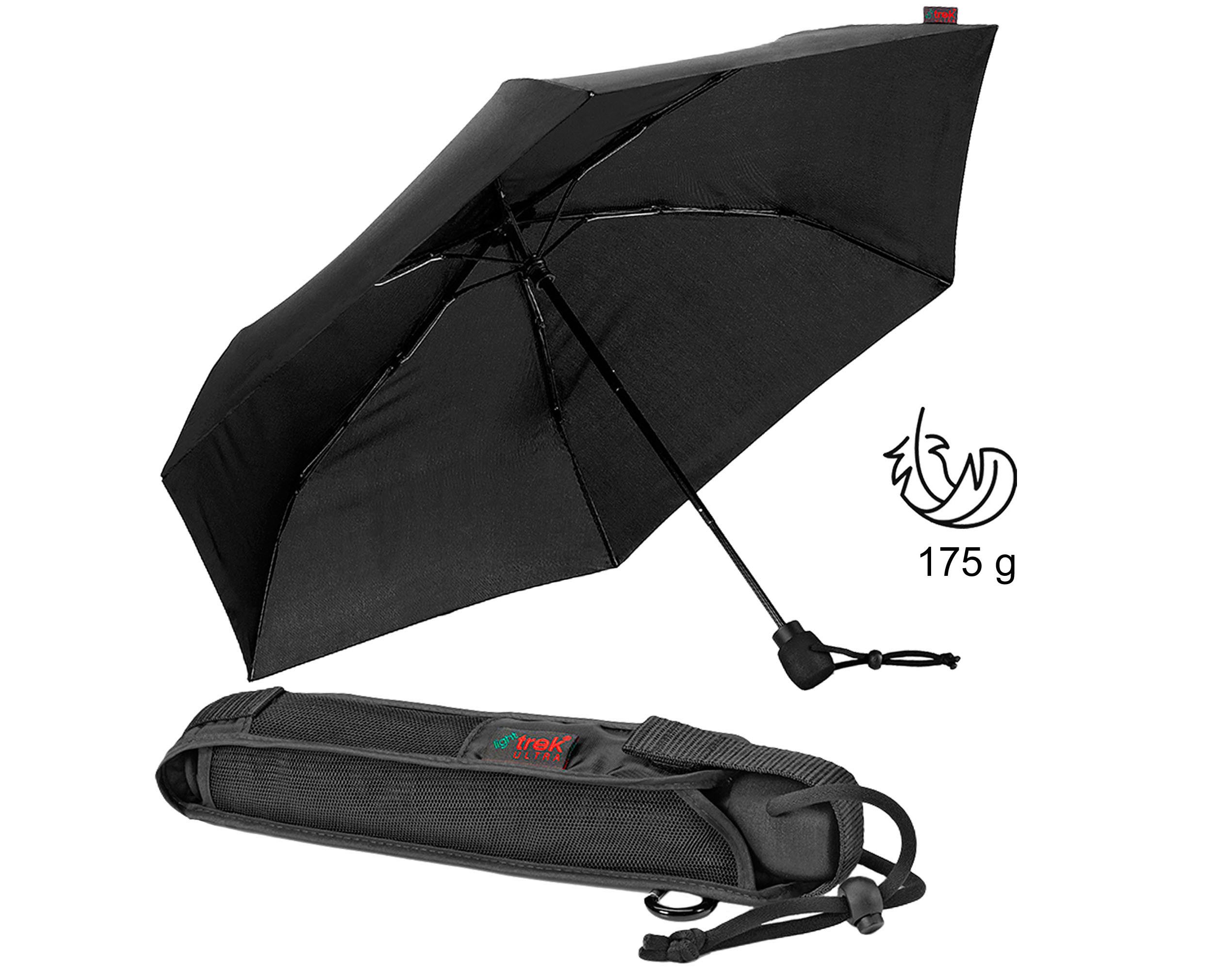 EuroSCHIRM® Taschenregenschirm light trek® ultra, schwarz, günstig online kaufen