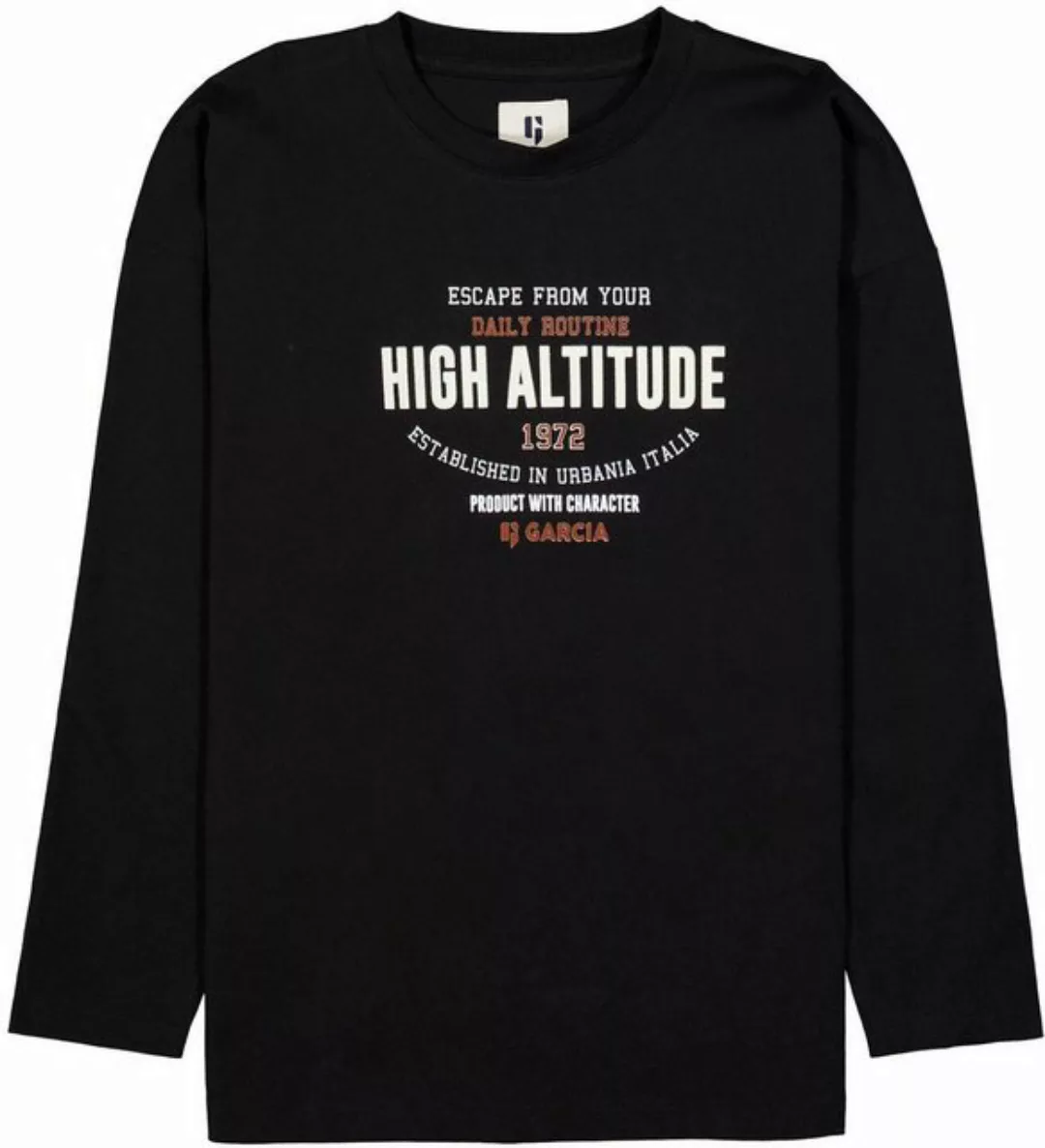 Garcia Langarmshirt HIGH ALTITUDE mit Frontprint günstig online kaufen