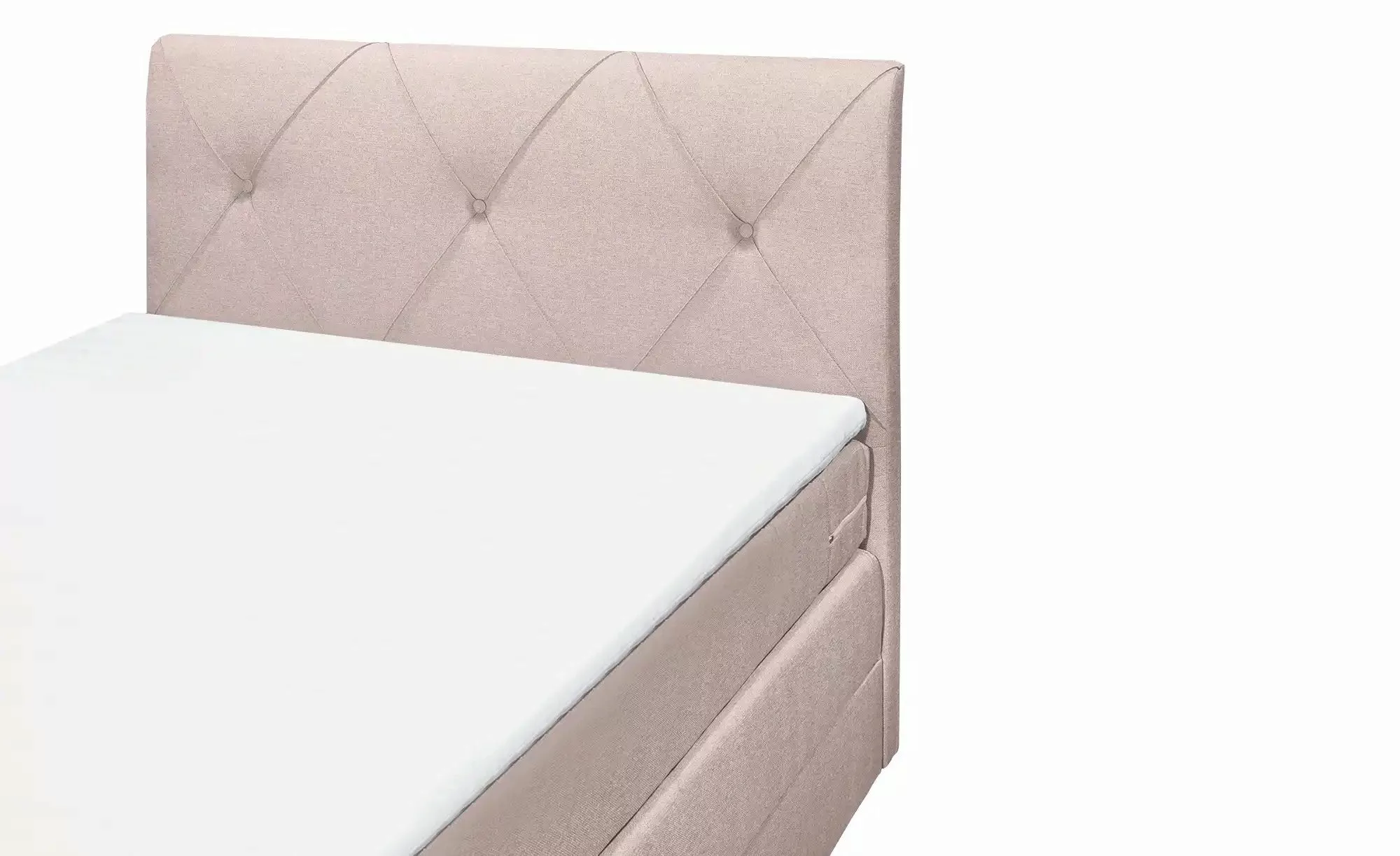 uno Boxspringbett mit Bettkasten Clay ¦ rosa/pink ¦ Maße (cm): B: 121 H: 11 günstig online kaufen