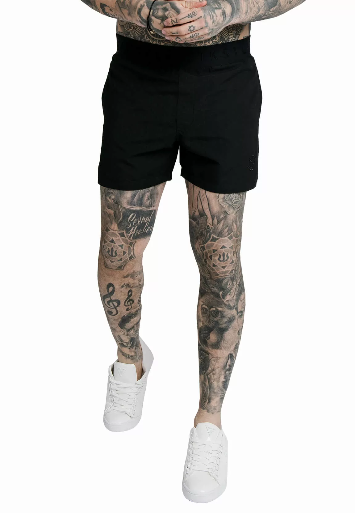 SikSilk Badeshorts Herren STANDARD SWIM SHORTS SS-17543 Black Schwarz günstig online kaufen