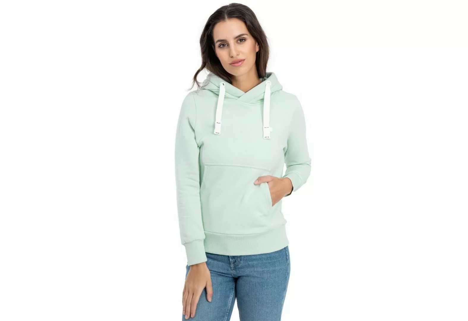 DEPROC Active Kapuzensweatshirt HildaDC Hoodie & Kapuzenpullover mit Kängur günstig online kaufen