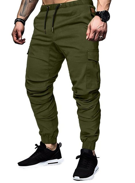 JMIERR Cargohose Cargohose Herren Baumwolle Chino Hose Jogginghose für Männ günstig online kaufen