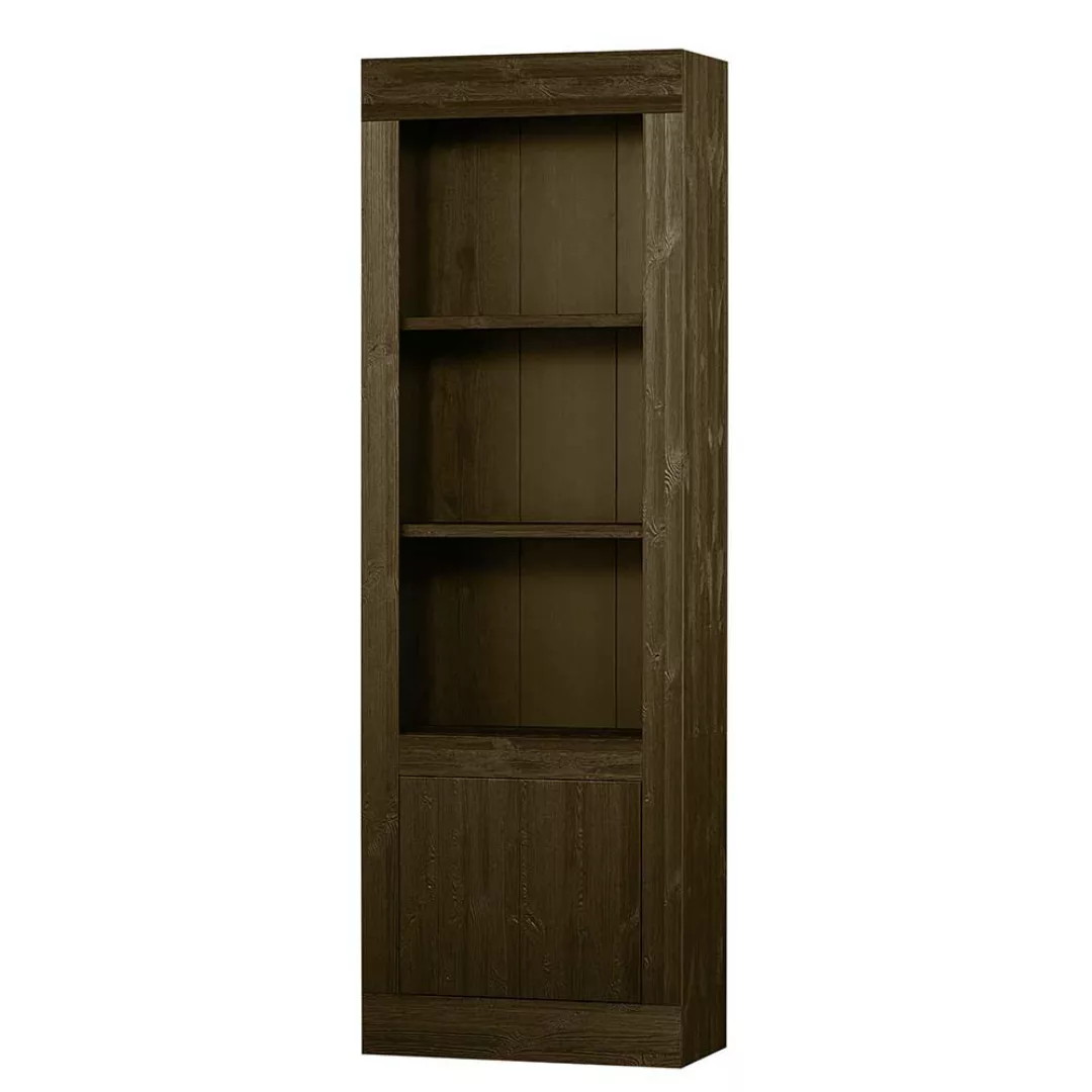 Wohnzimmer Schrank Asia Stil in Kiefer braun 230 cm hoch günstig online kaufen