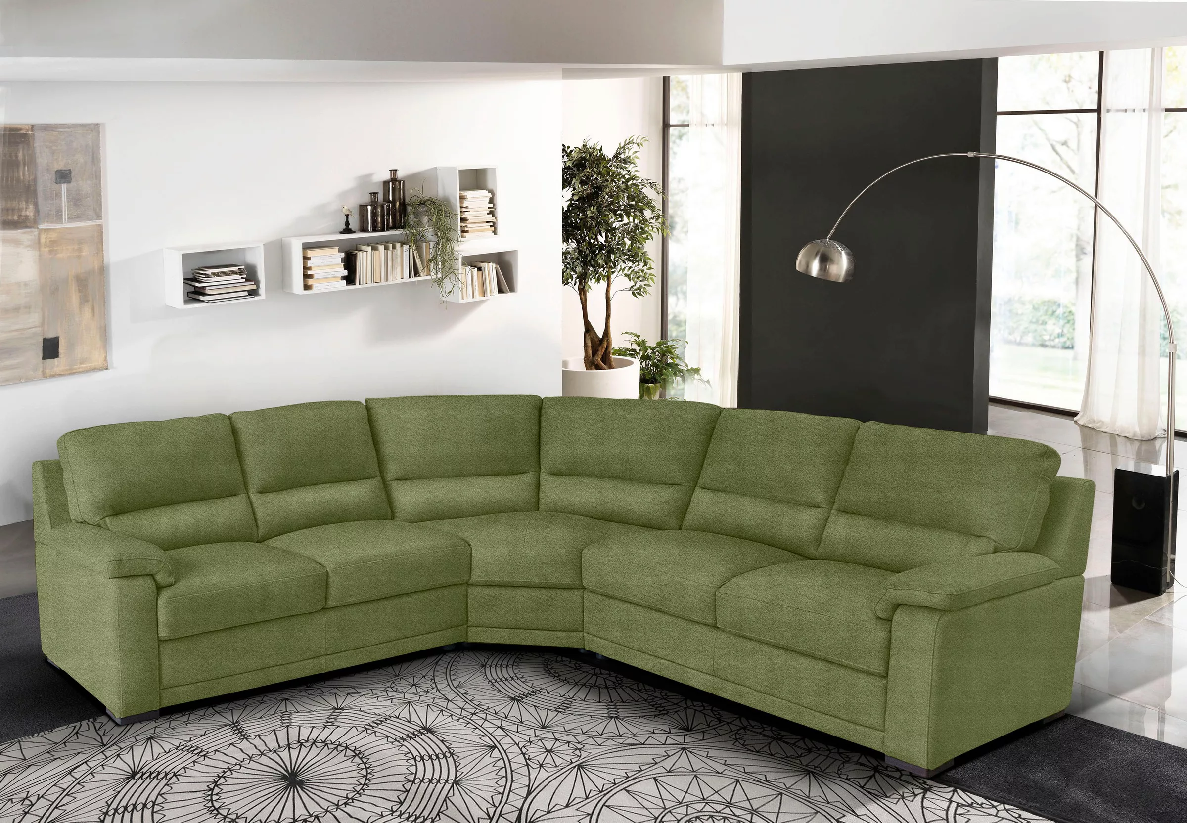 Egoitaliano Ecksofa "Doris, modernes Designerecksofa in hochwertigen Microf günstig online kaufen