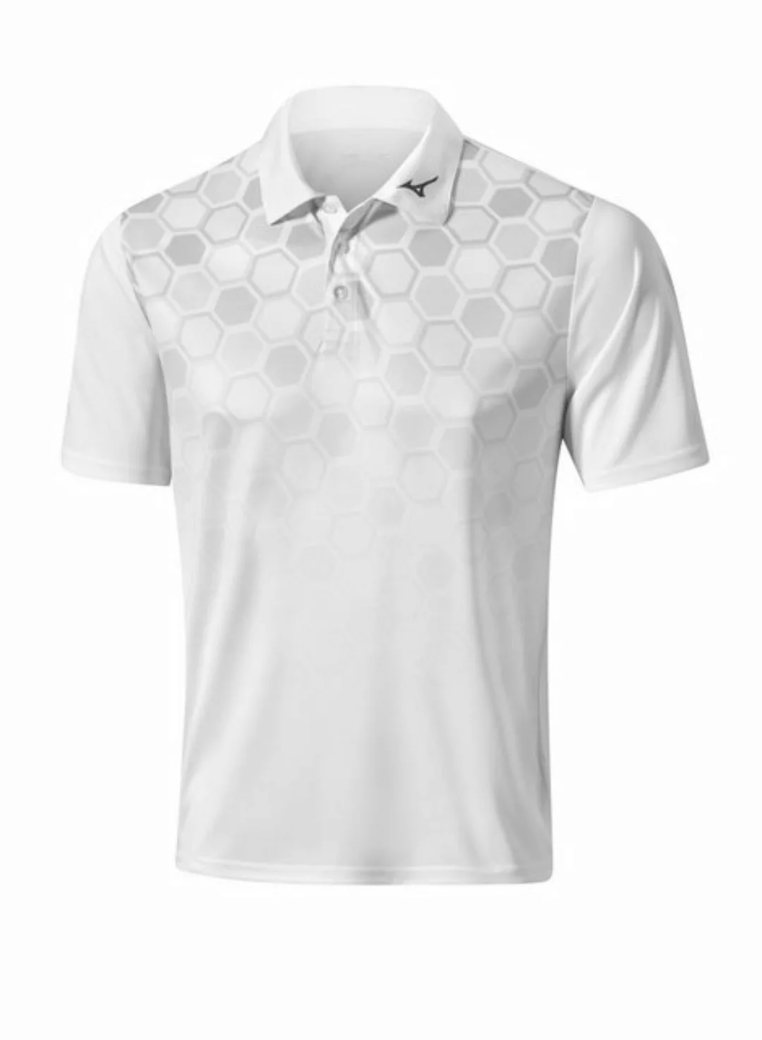 Mizuno Poloshirt Mizuno Golf Polo Gradient Hexagon Weiß Herren M günstig online kaufen