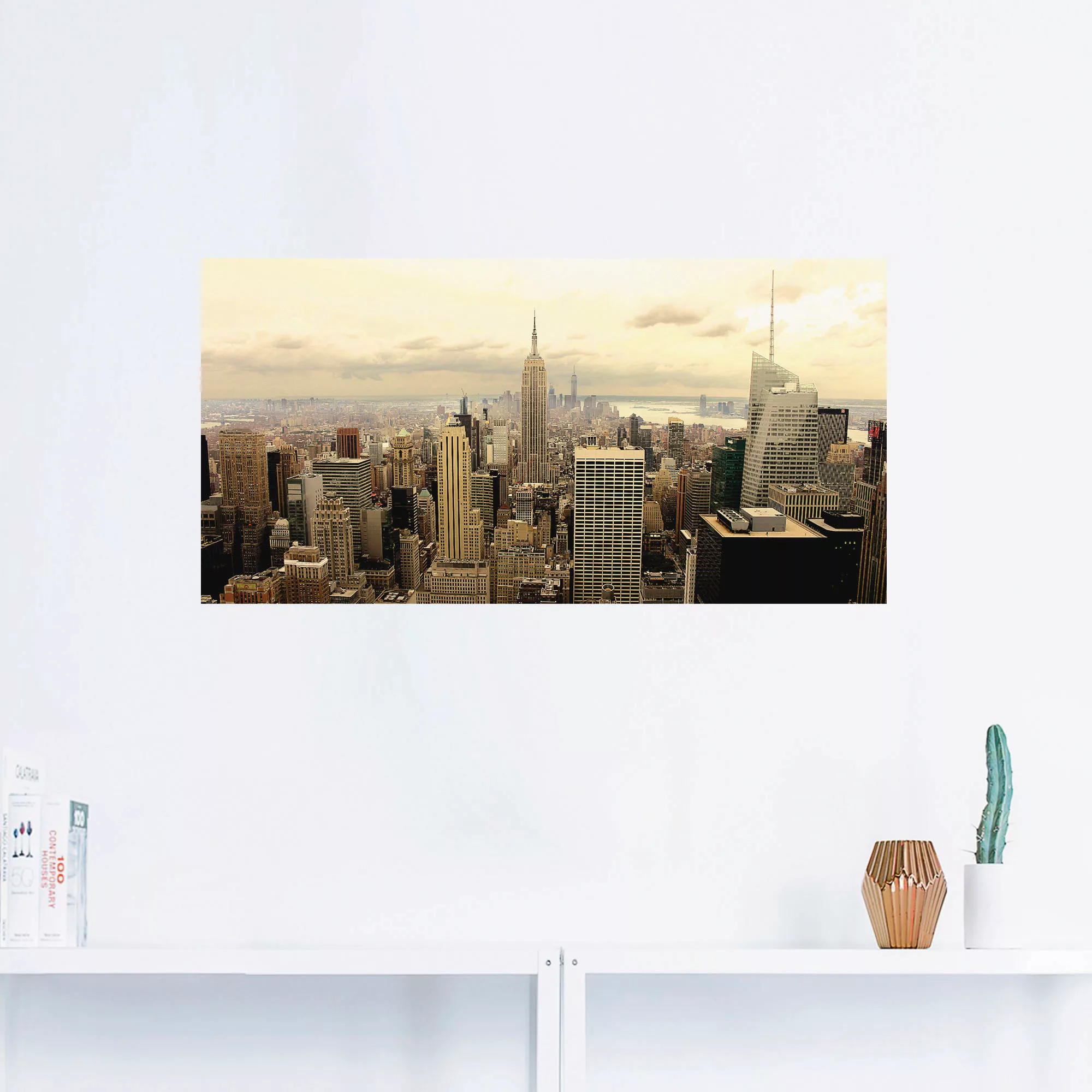 Artland Wandbild "Skyline Manhattan - New York", Amerika, (1 St.), als Alub günstig online kaufen