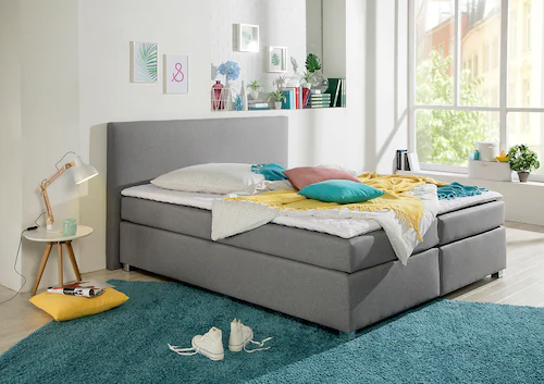 INOSIGN Boxspringbett "Eliana", inkl. Topper, in 4 Breiten, 3 Matratzenarte günstig online kaufen