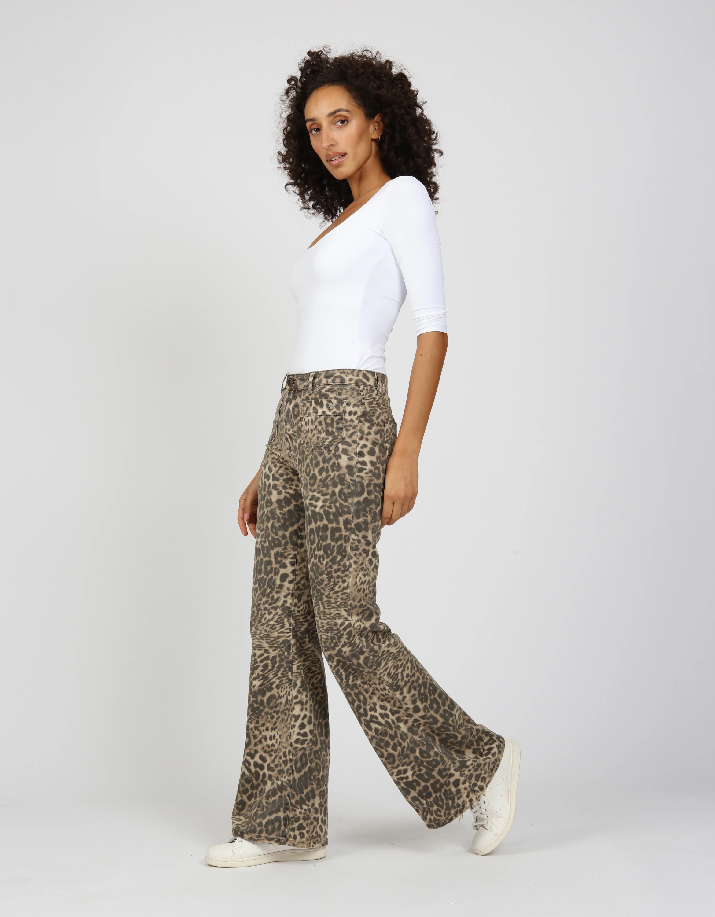 GANG Stoffhose "GANG Hosen Wide Fit 94JESSI FLARED" günstig online kaufen