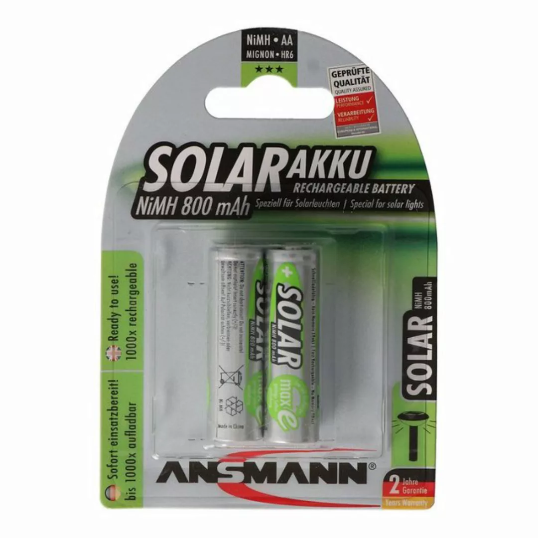 ANSMANN AG Ansmann Solar Mignon / AA Green 2er Pack perfekt für Solarleucht günstig online kaufen