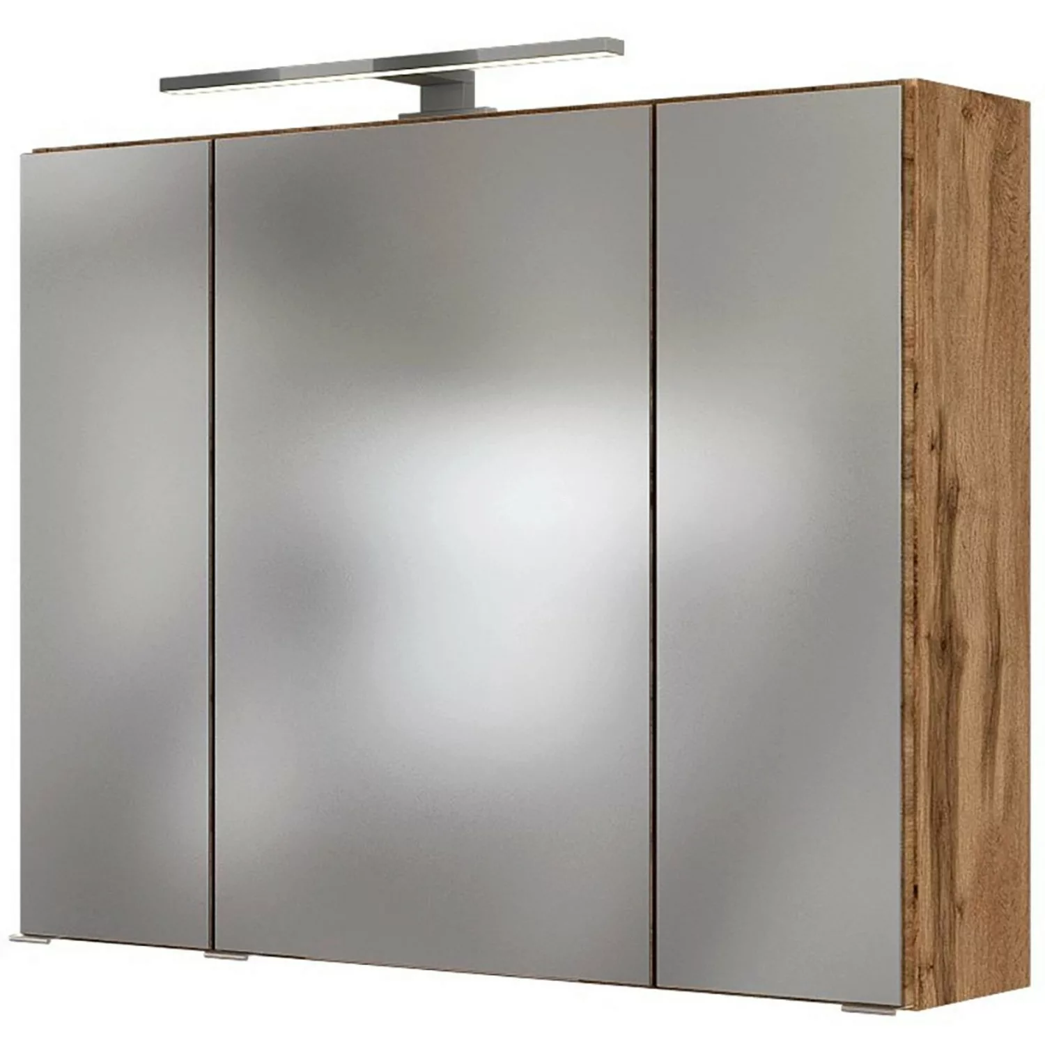 Held Spiegelschrank Bari Eiche 80 cm mit Softclose Türen günstig online kaufen