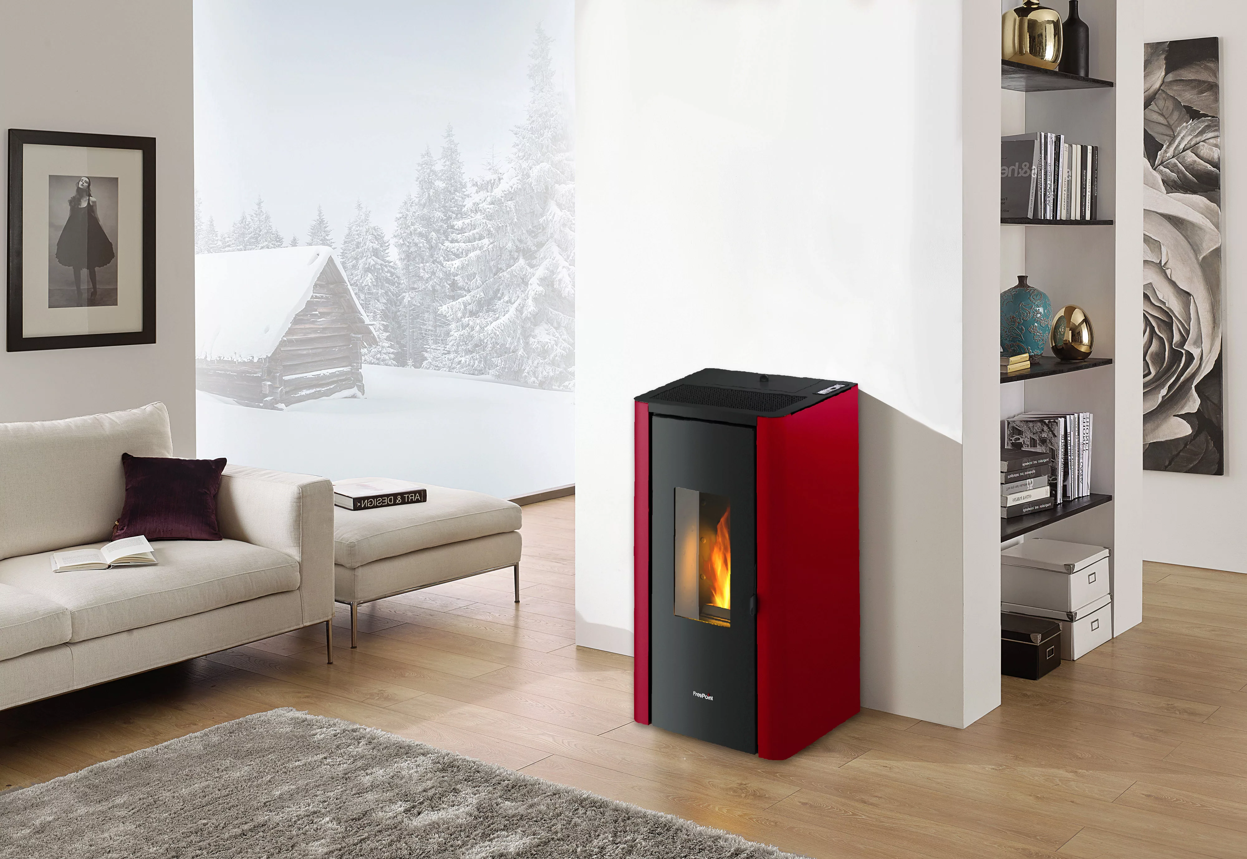 Firefix Pelletofen »FreePoint » Indigo Evo«, 2,5-7 kW« günstig online kaufen