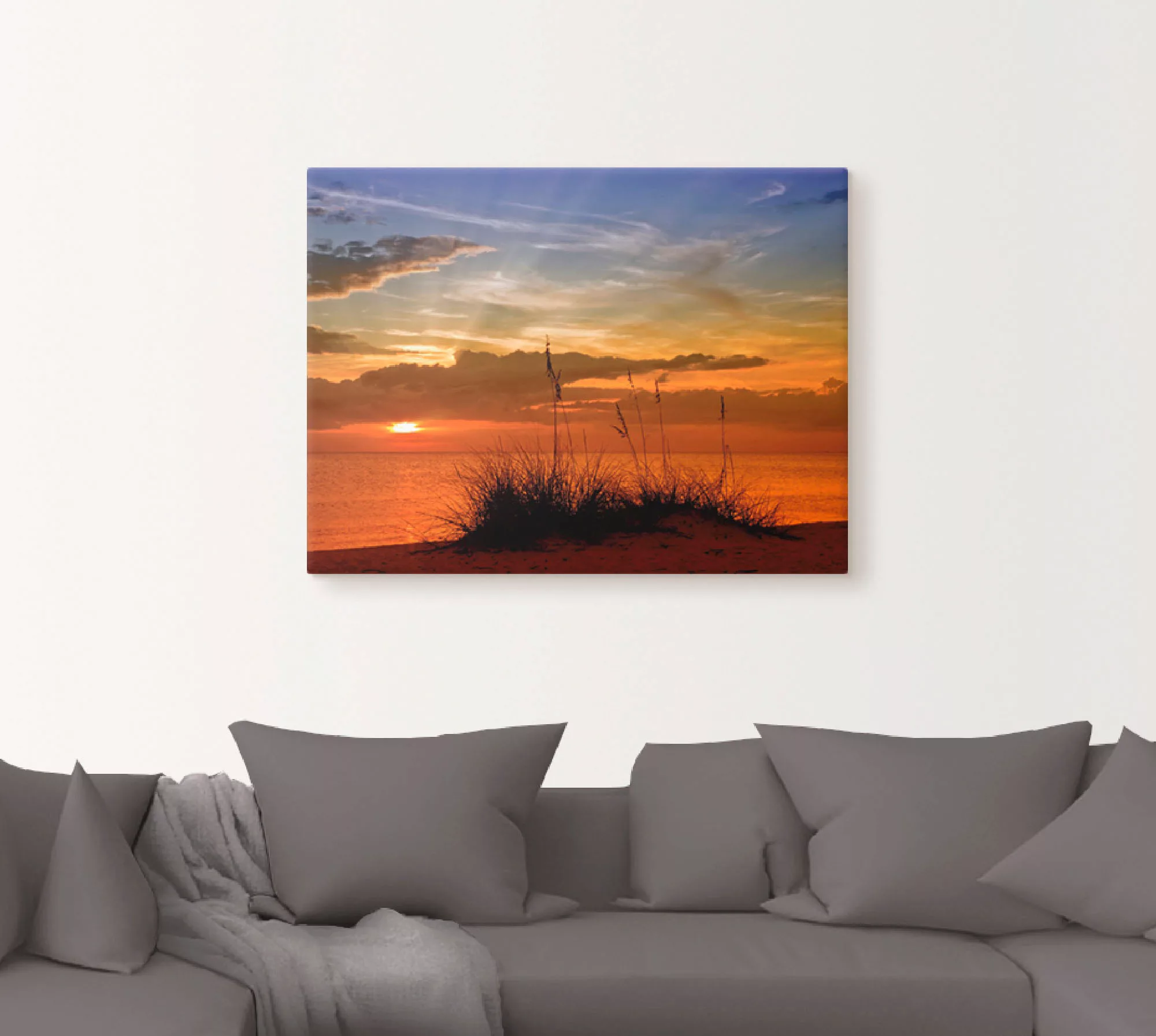 Artland Wandbild "Herrlicher Sonnenuntergang", Sonnenaufgang & -untergang, günstig online kaufen