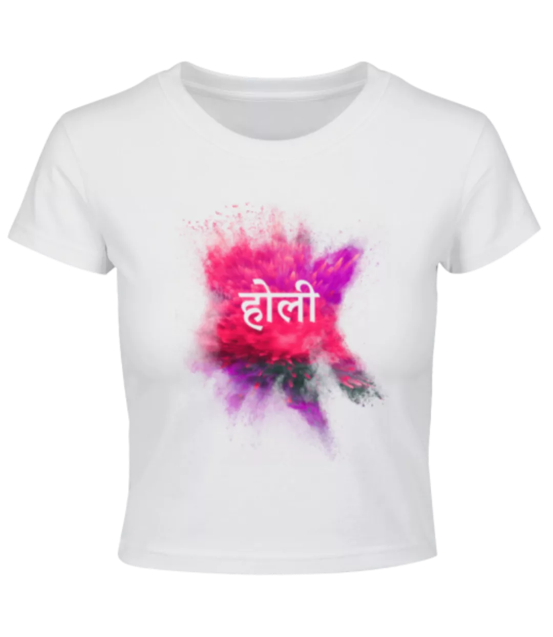 Holi Hindi · Crop T-Shirt günstig online kaufen