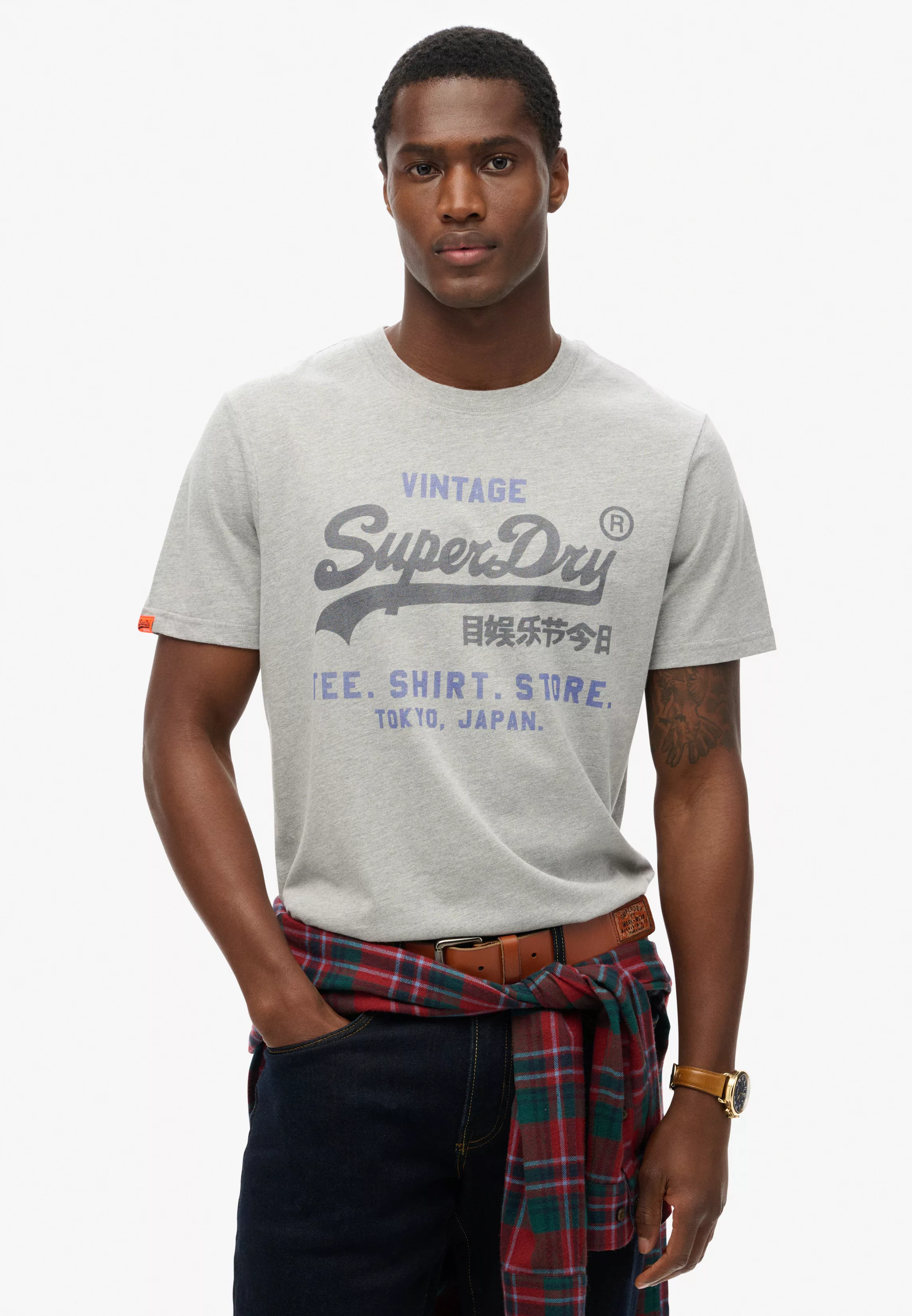 Superdry Rundhalsshirt "VL HERITAGE RELAXED TEE" günstig online kaufen