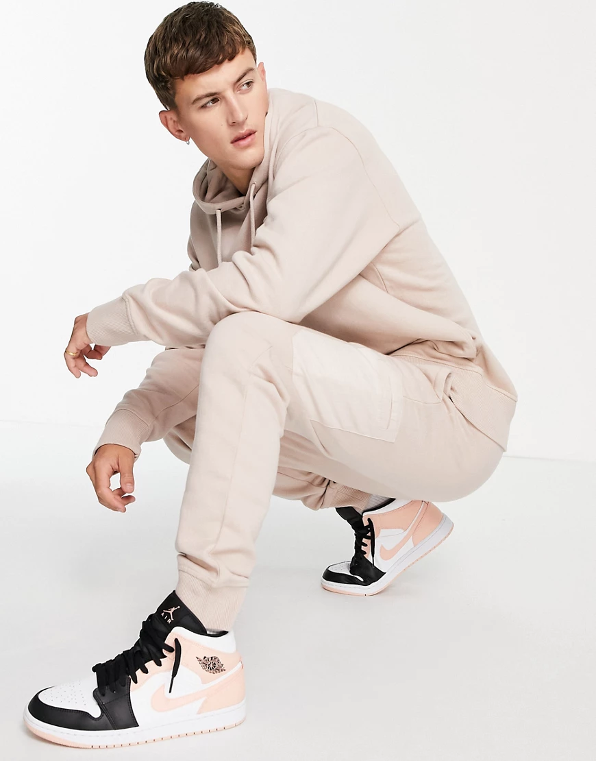 Topman – Cargo-Jogginghose in Stein, Kombiteil-Neutral günstig online kaufen