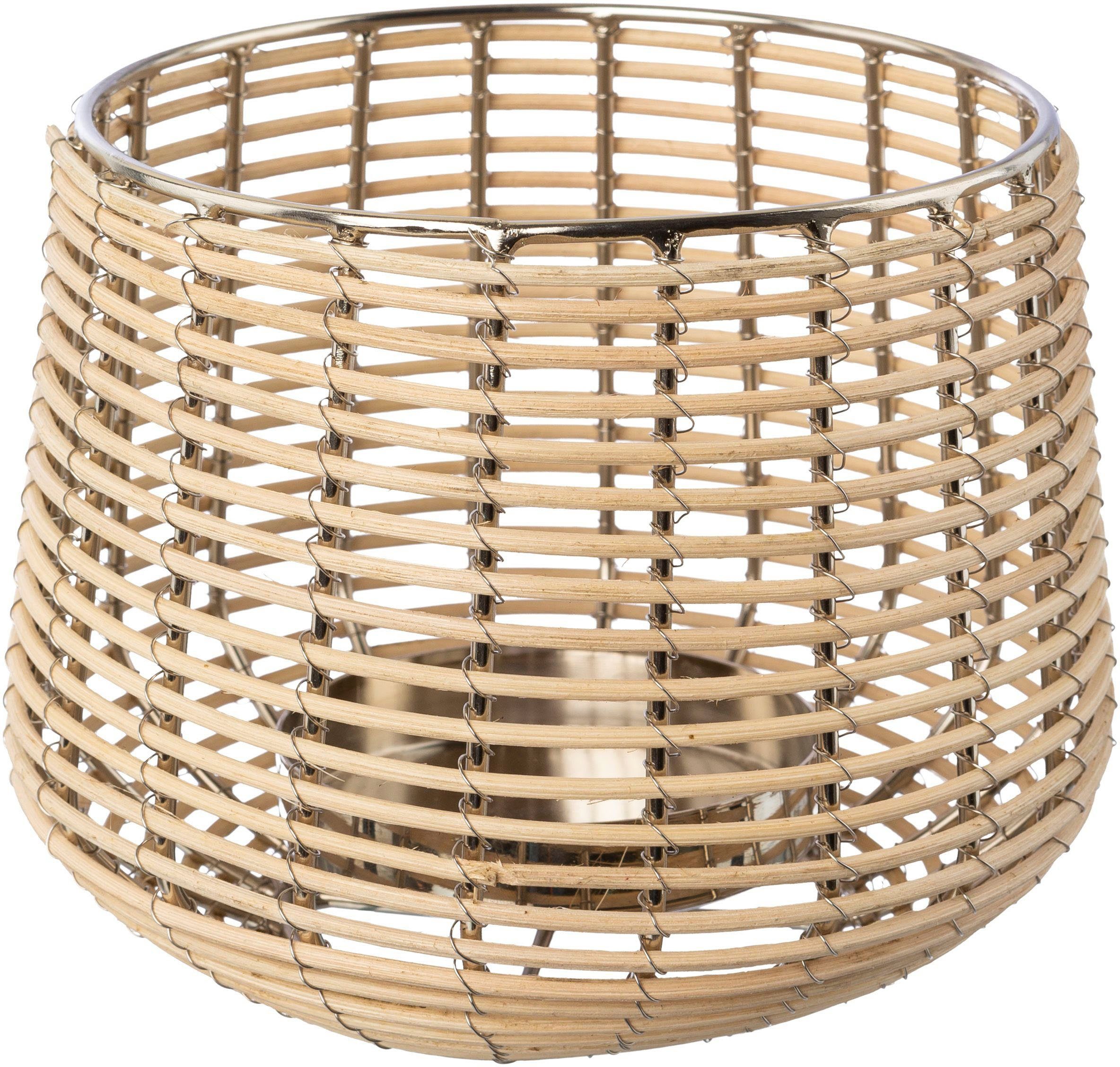 Home affaire Windlicht "Kerzenhalter Vallenay", (1 St.), aus Naturweide und günstig online kaufen