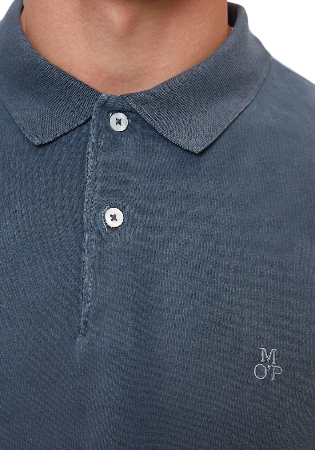 Marc OPolo Langarm-Poloshirt, im Washed-Look günstig online kaufen