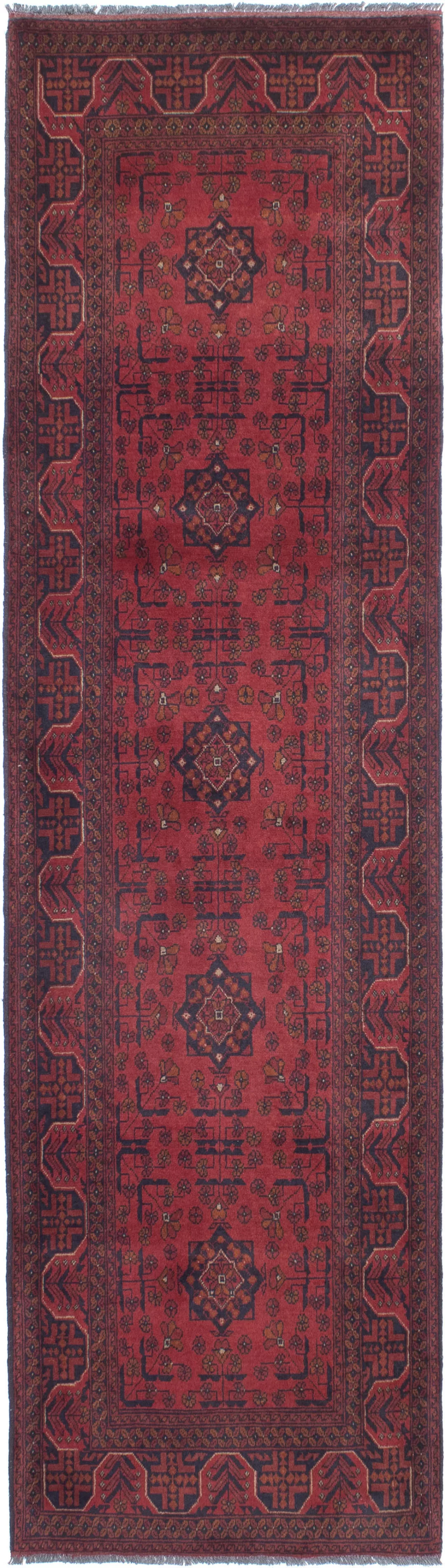 morgenland Orientteppich »Afghan - Kunduz - 298 x 83 cm - dunkelrot«, recht günstig online kaufen