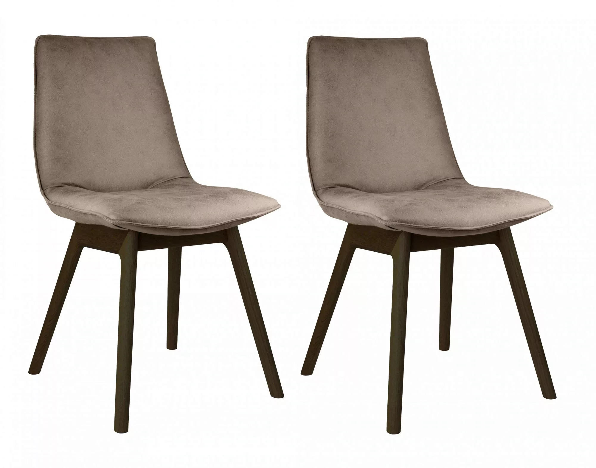 andas Esszimmerstuhl "Ramon", (Set), 2 St., Microfaser, mit Massivholzbeine günstig online kaufen