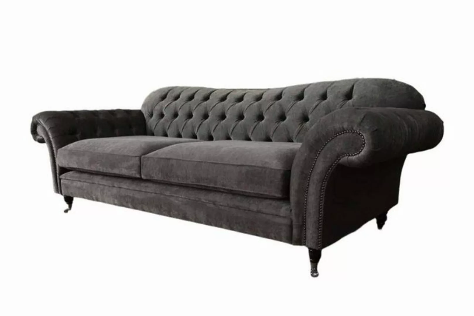 JVmoebel Chesterfield-Sofa, Sofa 4 Sitzer Wohnzimmer Chesterfield Textil Kl günstig online kaufen