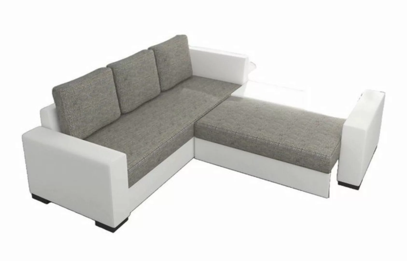 JVmoebel Ecksofa Design Schlafsofa Sofa Polster Wohnzimmer Ecksofa Sitz Cou günstig online kaufen