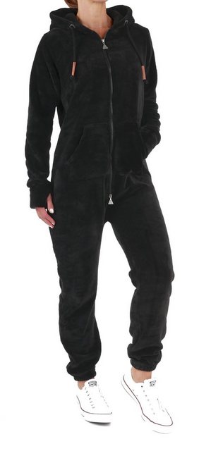 Finchgirl Jumpsuit Damen Jumpsuit Teddy Fleece Einteiler Overall Anzug Flau günstig online kaufen