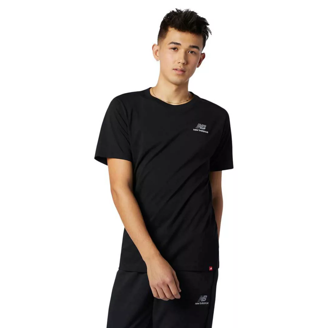 New Balance Essentials Embroidered Kurzarm T-shirt XL Black günstig online kaufen