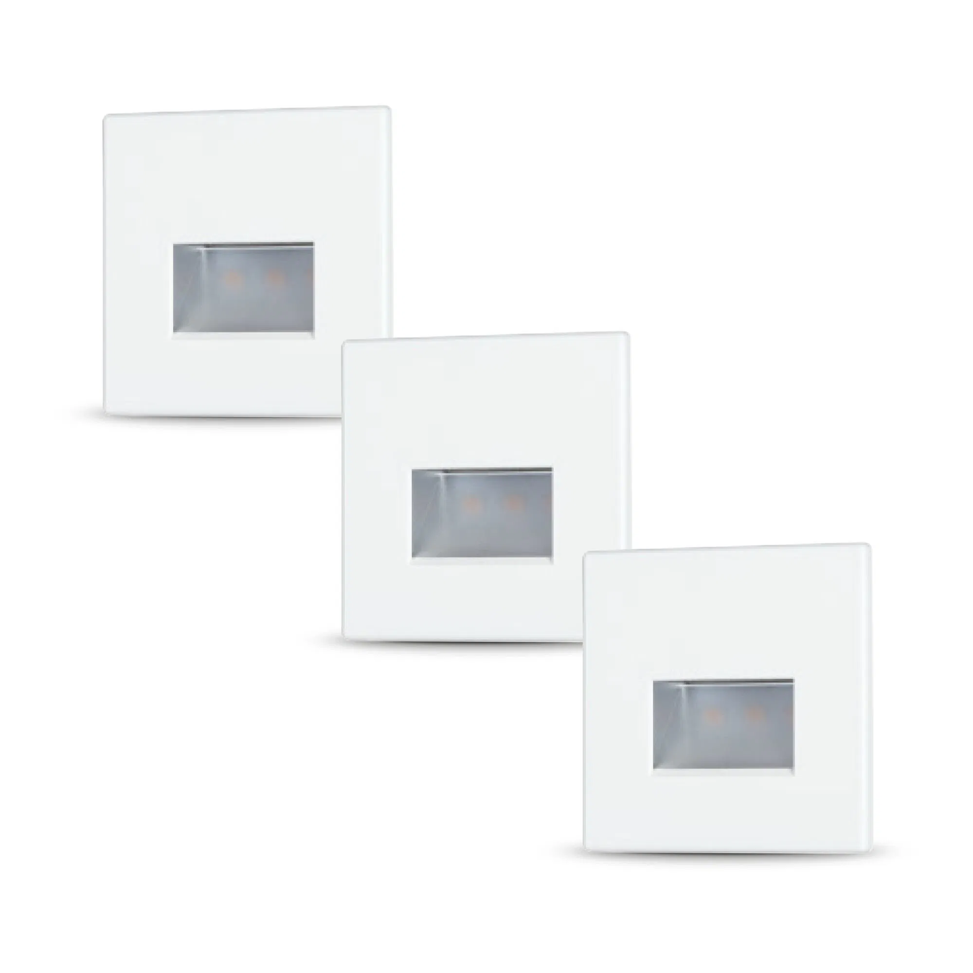 Paulmann "Set LED Wandeinbauleuchte Edge 3er-Set eckig 80x5mm 3x1,2W 3x50lm günstig online kaufen