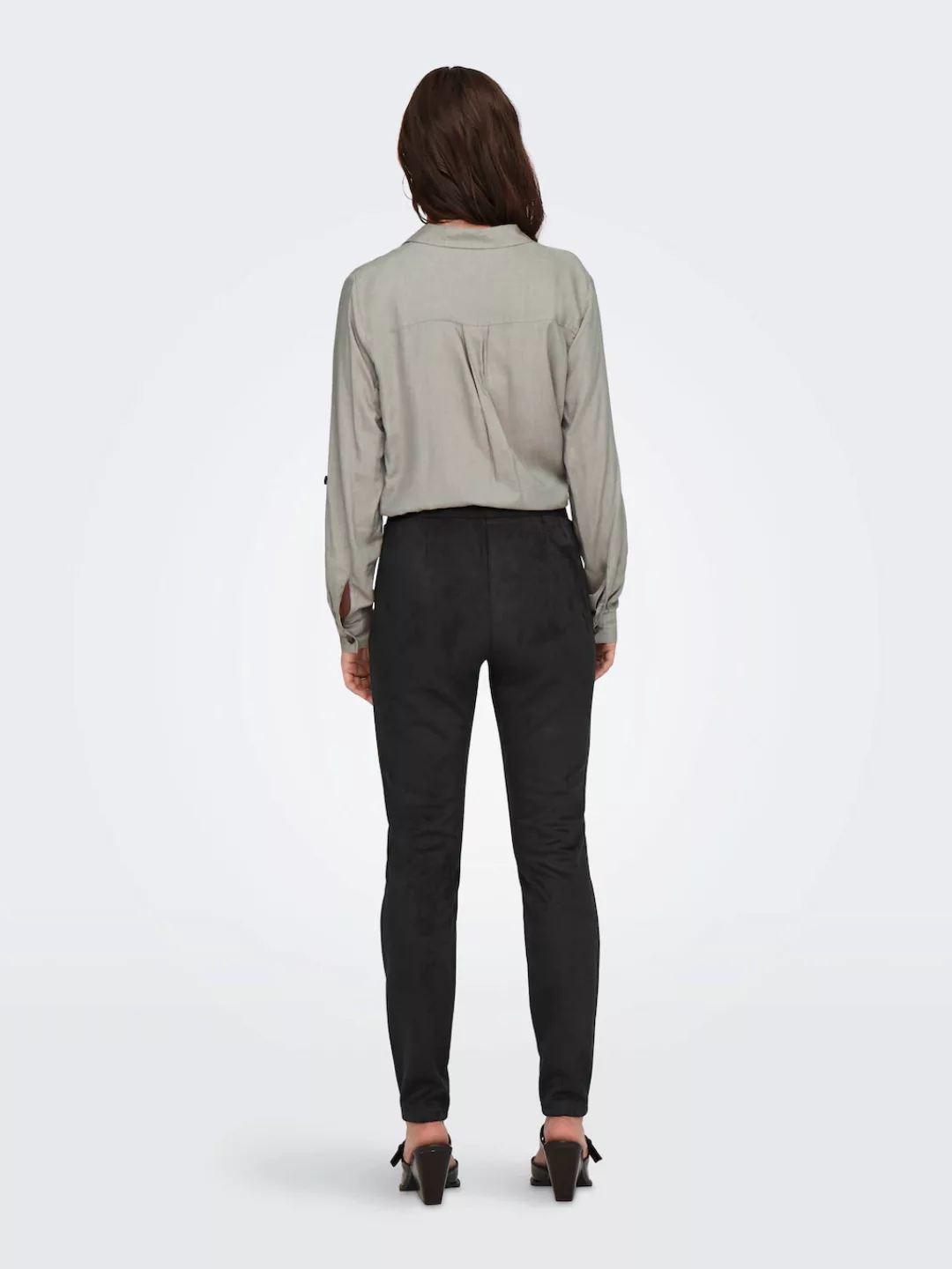 ONLY Jeggings "ONLANGALINE HW FAUX SUEDE LEGGING CC PNT", in Wildleder Opti günstig online kaufen