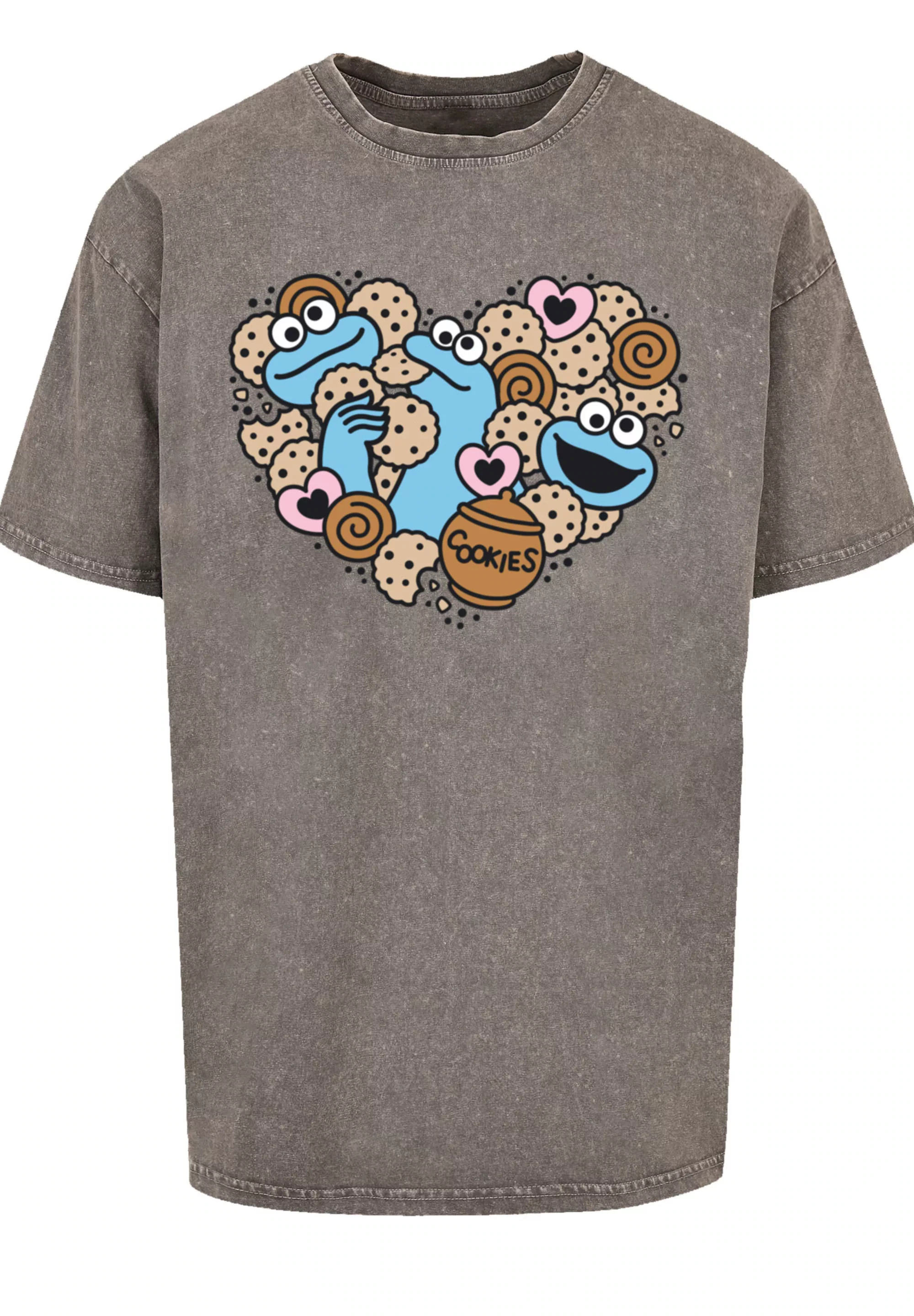 F4NT4STIC T-Shirt "Sesamstraße Cookies from the heart", Premium Qualität günstig online kaufen