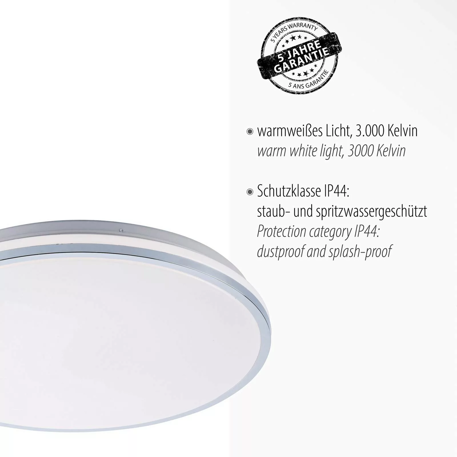 LED-Deckenleuchte Isabell, Ø 49 cm günstig online kaufen