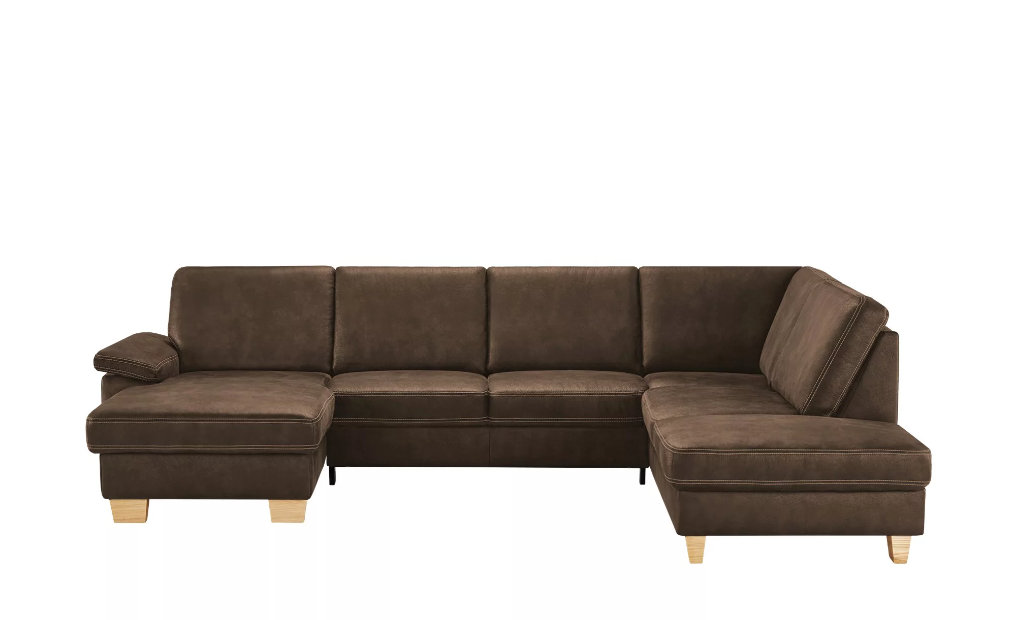 meinSofa Wohnlandschaft  Samu - braun - 90 cm - Polstermöbel > Sofas > Lede günstig online kaufen