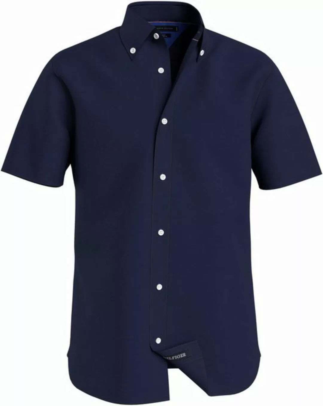 Tommy Hilfiger Kurzarmhemd PIGMENT DYED LINEN RF SHIRT mit feiner Struktur günstig online kaufen