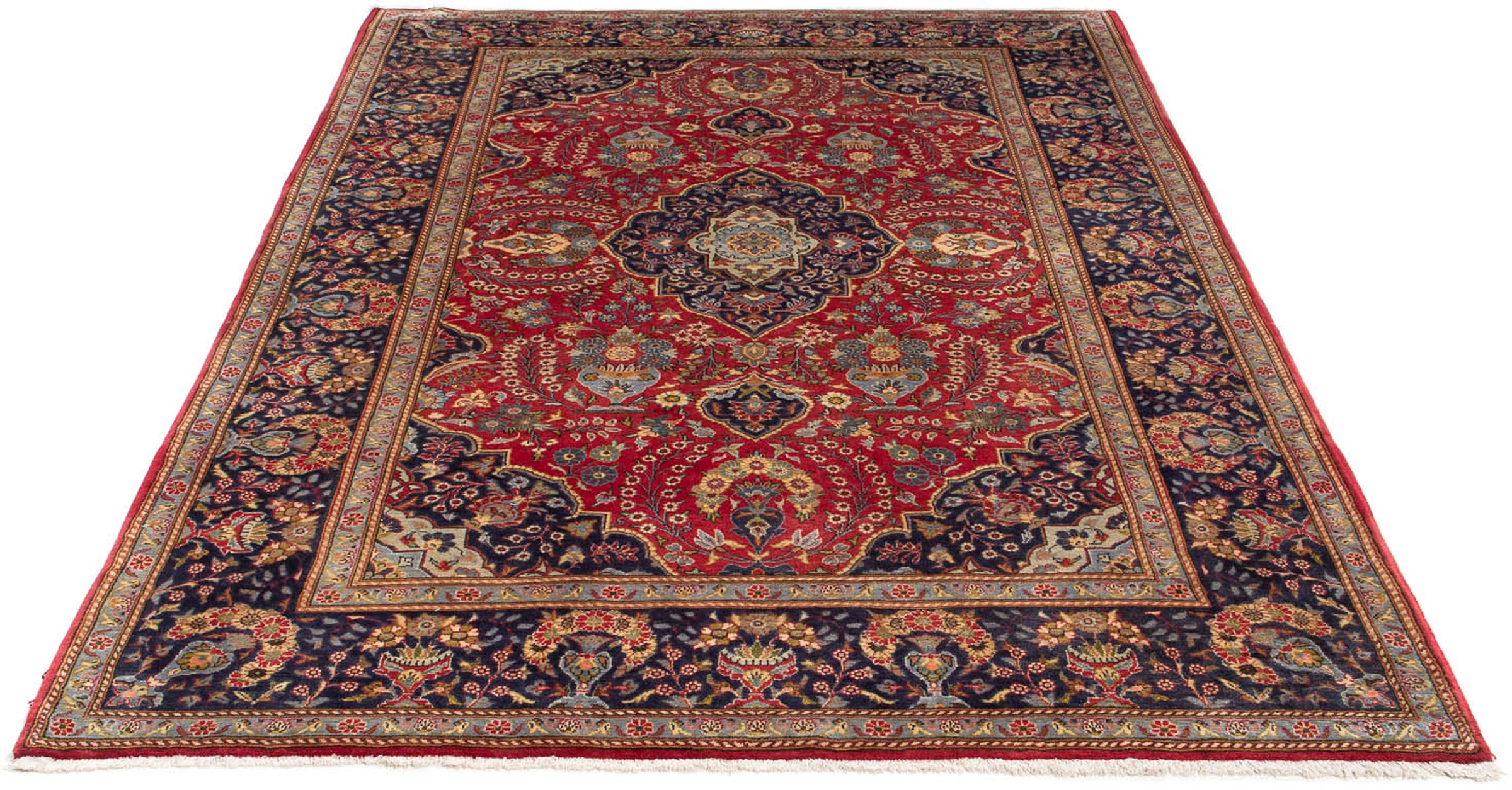 morgenland Orientteppich »Perser - Keshan - 237 x 160 cm - rot«, rechteckig günstig online kaufen