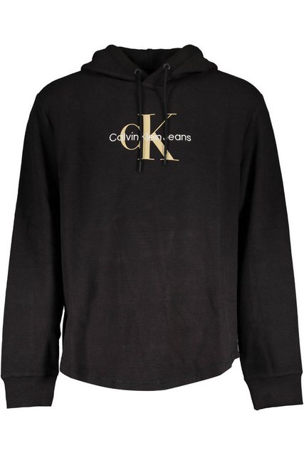 Calvin Klein Jeans Sweatshirt Herren Kapuzensweatshirt Schwarz – Stickerei günstig online kaufen