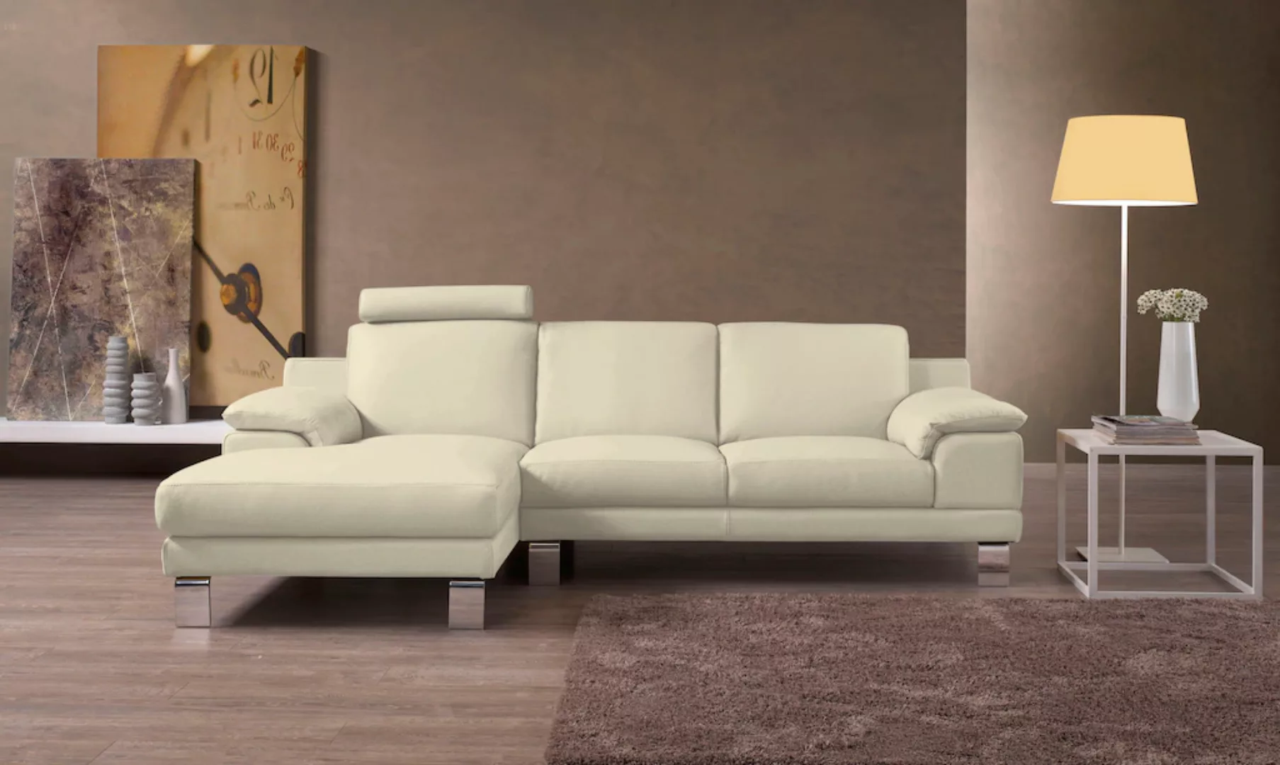 Egoitaliano Ecksofa "Shakira, Design und super Sitzkomfort auf hohem Niveau günstig online kaufen