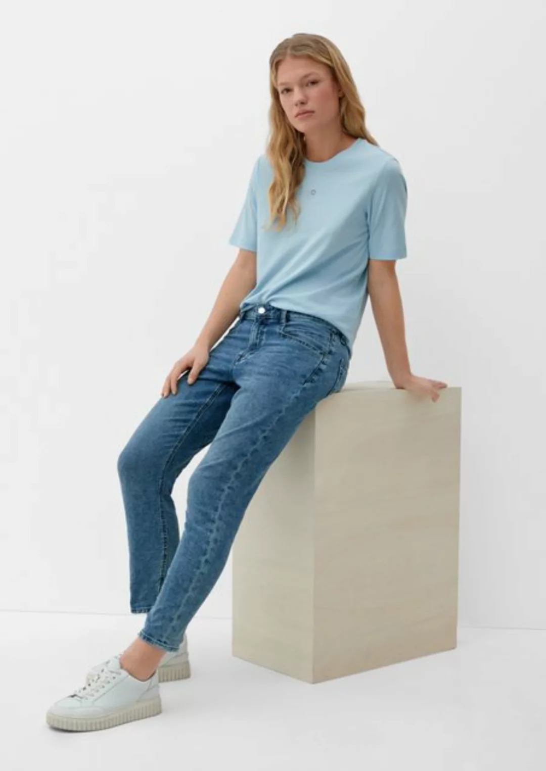 s.Oliver 7/8-Jeans Ankle-Jeans Franciz / Relaxed Fit / Mid Rise / Tapered L günstig online kaufen