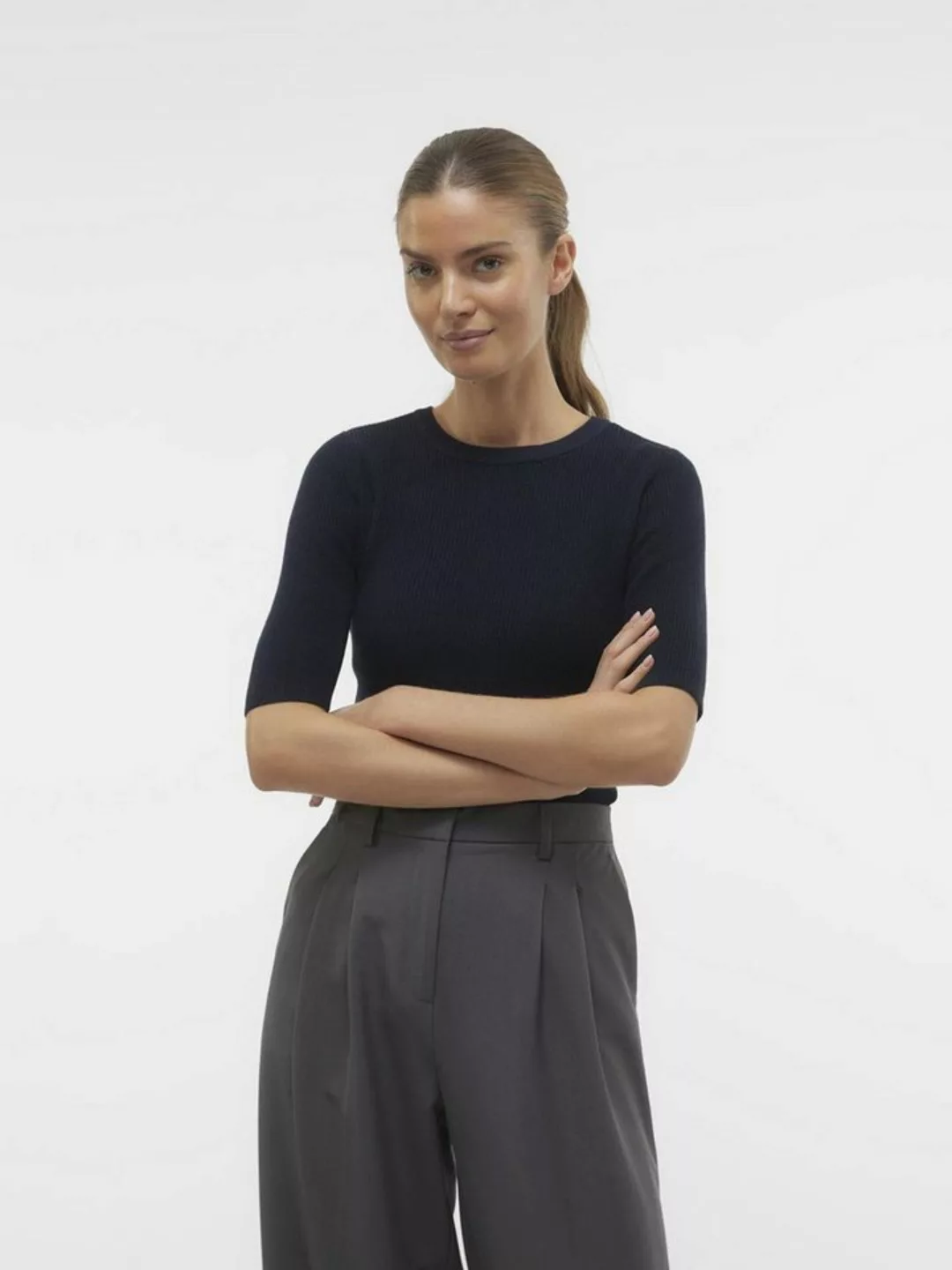 Vero Moda Rundhalspullover NEW LEXSUN (1-tlg) Plain/ohne Details günstig online kaufen