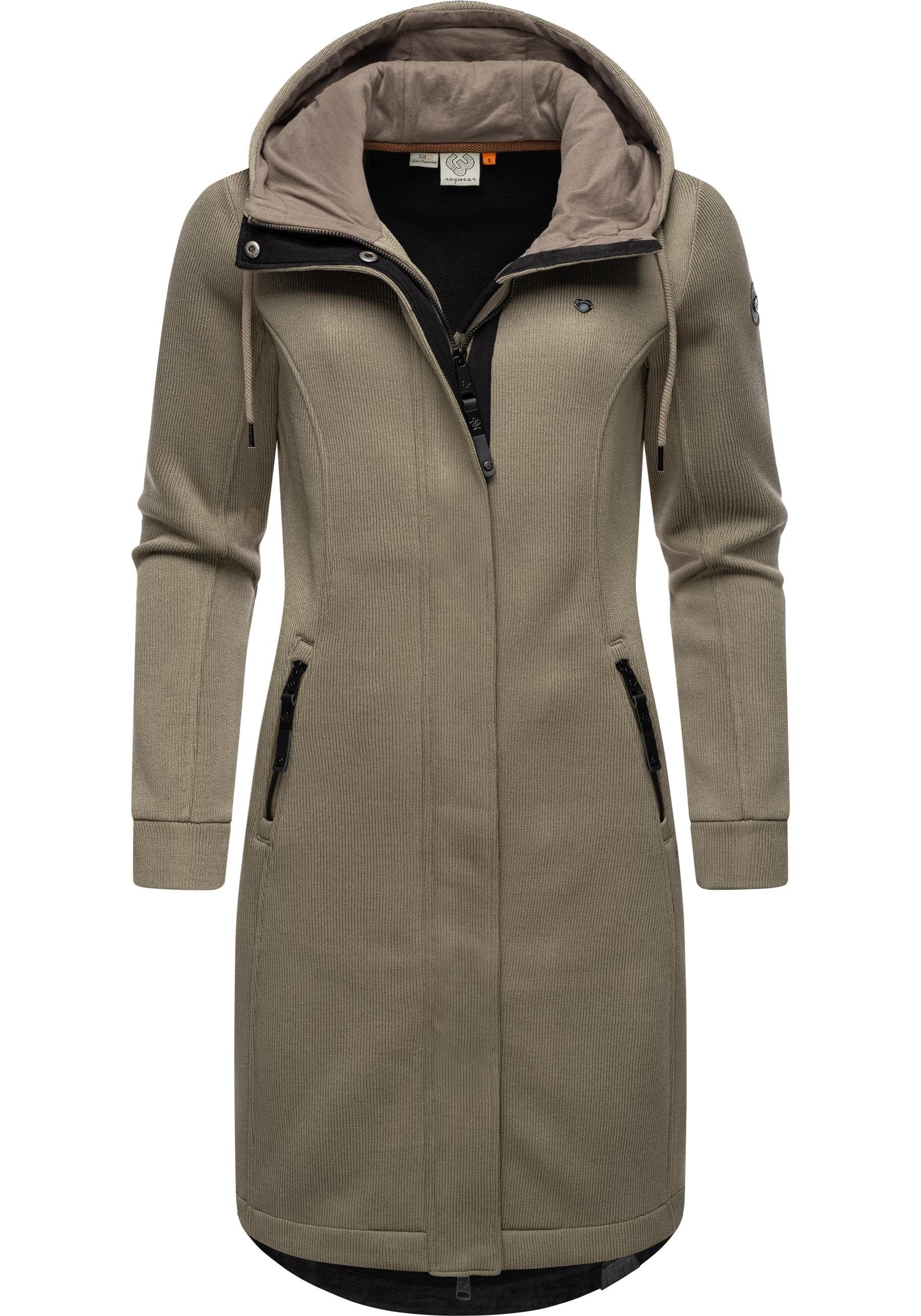 Ragwear Kurzmantel "Letti Long Bonded", Übergangsmantel aus Rippstrick mit günstig online kaufen