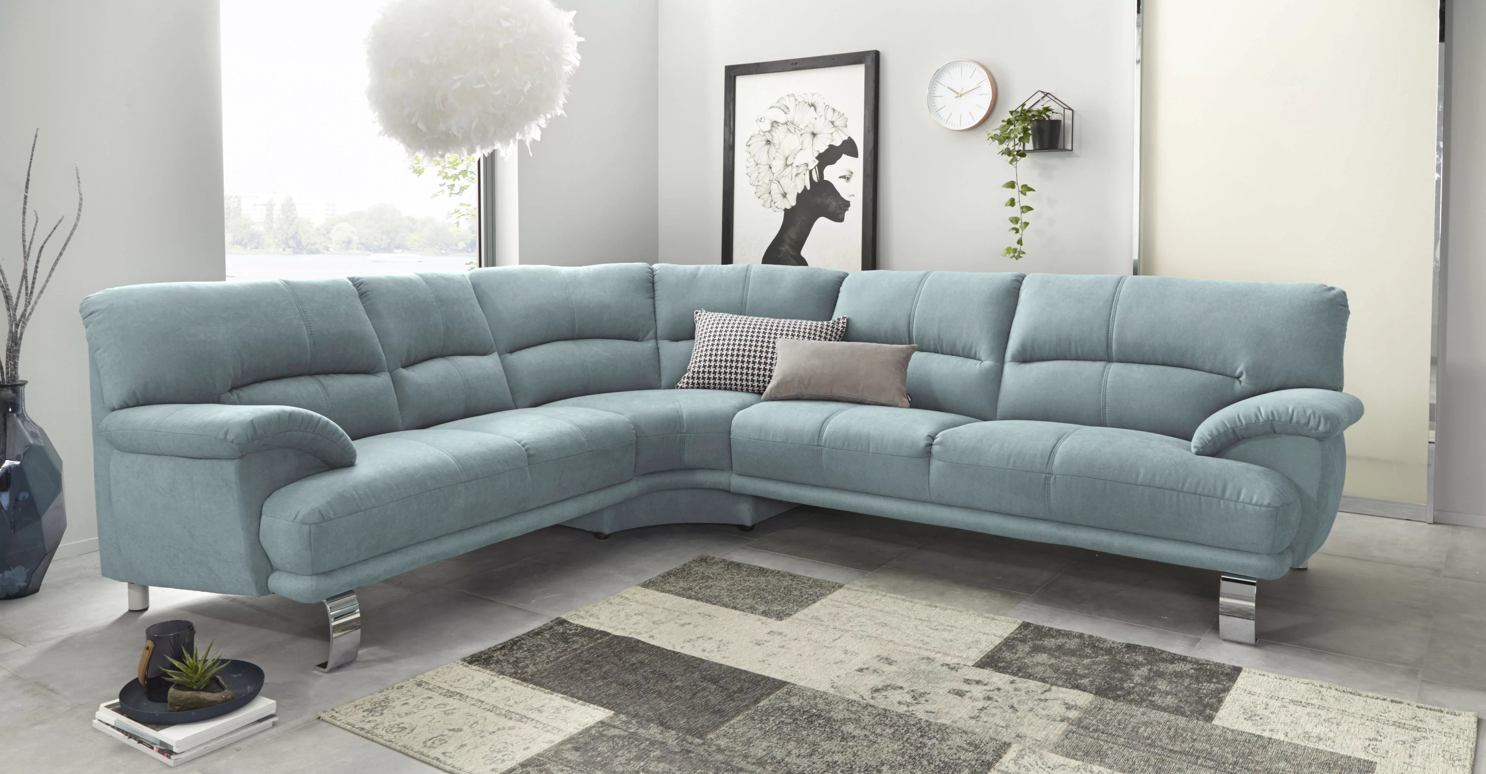 TRENDMANUFAKTUR Ecksofa »Cecilia II, in italienischen Design, bequem, hoher günstig online kaufen