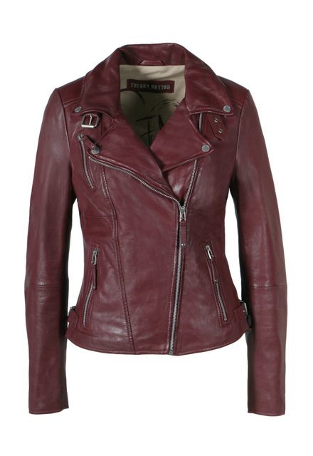 Freaky Nation Lederjacke Biker Princess Echtleder, Tailliert, Asymmetrische günstig online kaufen