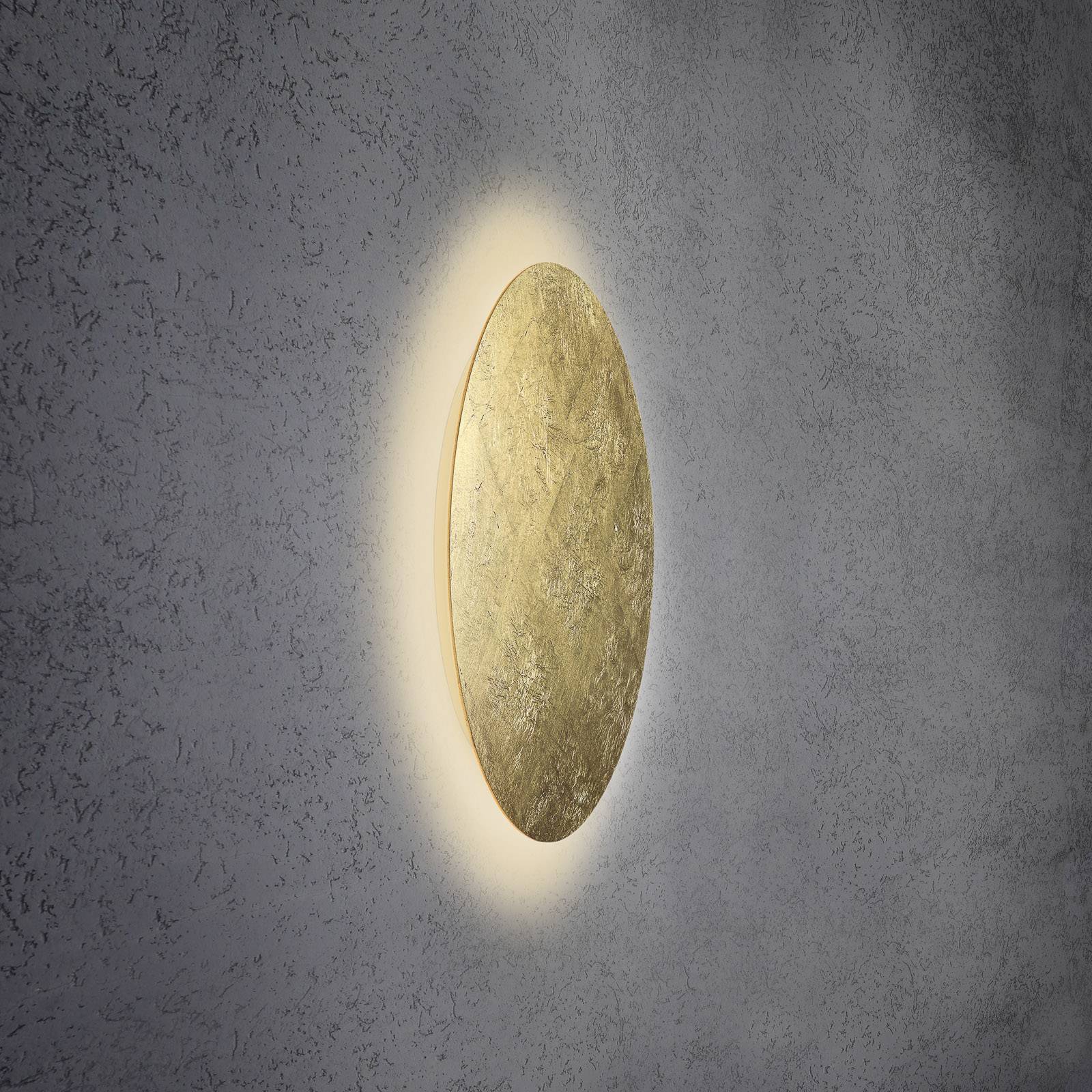 Escale Blade LED-Wandleuchte, Blattgold, Ø 59 cm günstig online kaufen