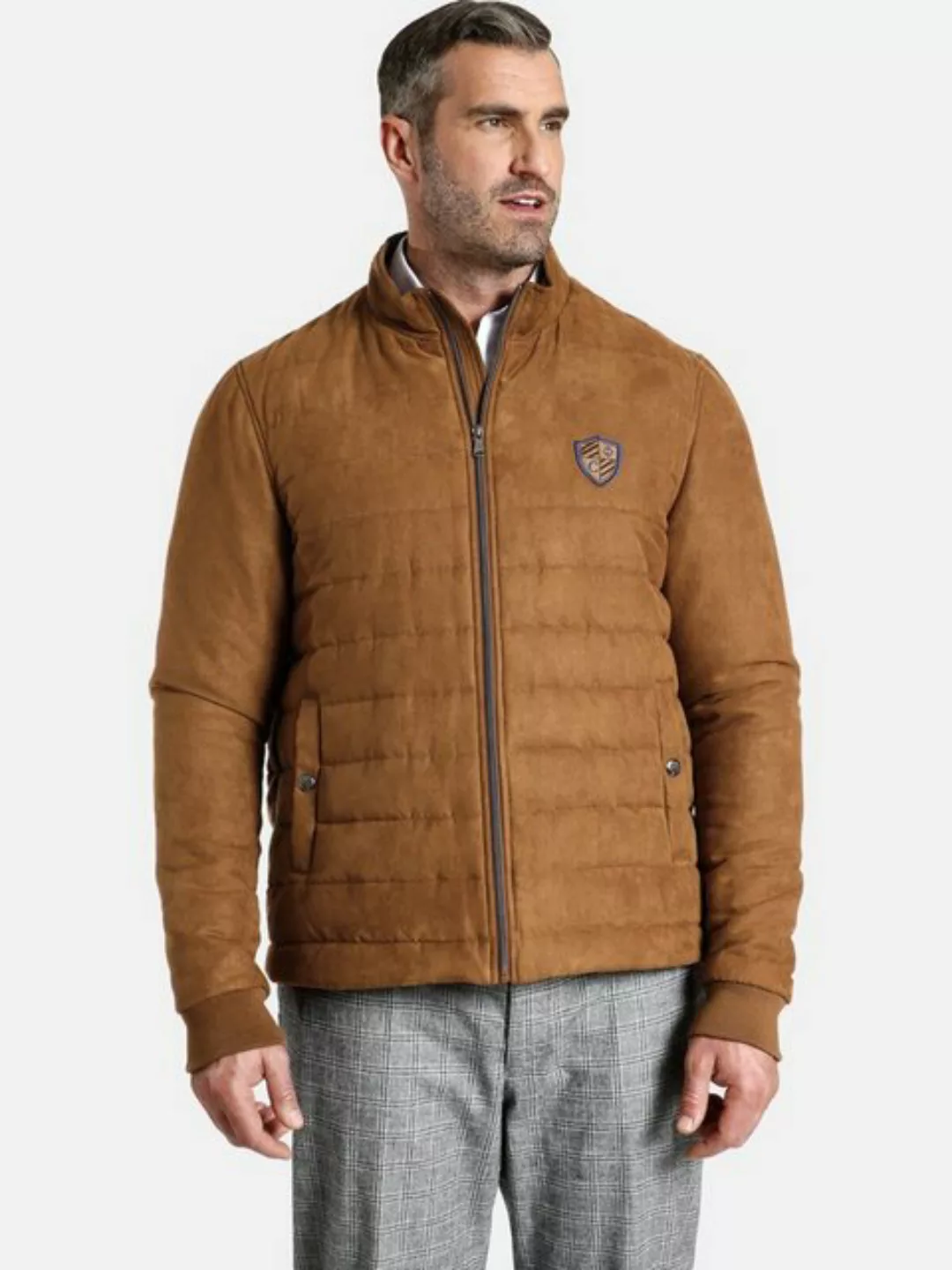 Charles Colby Blouson SIR LAWRENCE in Veloursleder-Optik günstig online kaufen