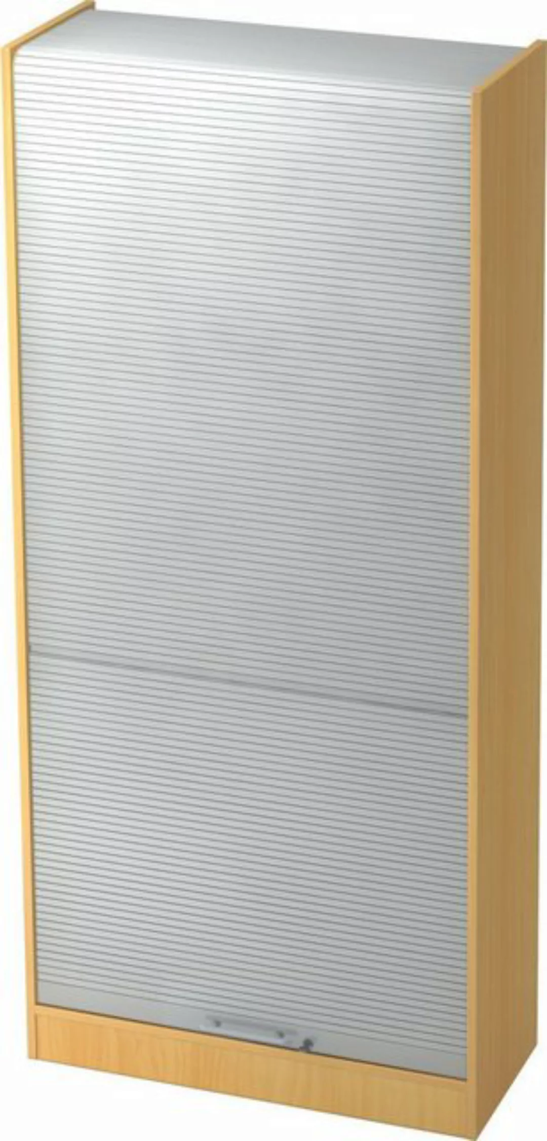 Aktenschrank Rollladenschrank Solid 5OH BxTxH 90x40x200,4cm Griff RE Buche/ günstig online kaufen